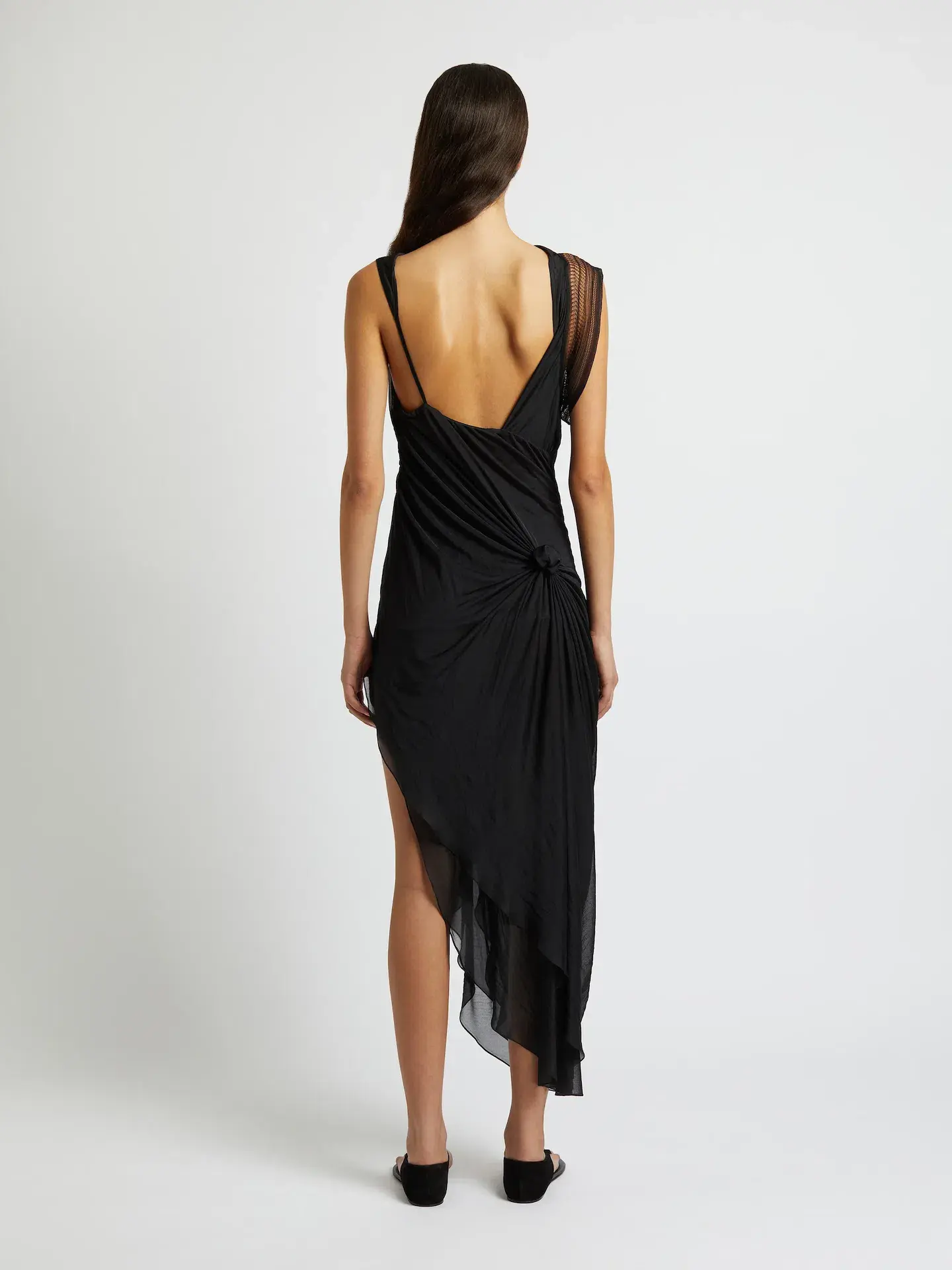 Christopher Esber Galathea Asymmetrical Maxi Dress Black Size XS / AU 6 - Image 2
