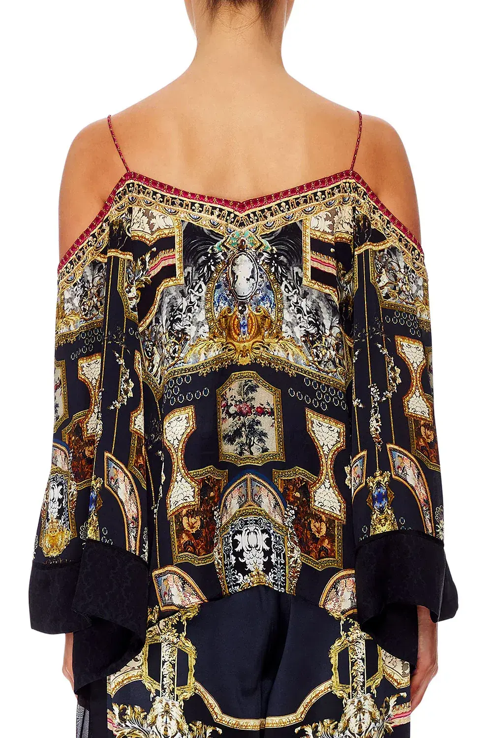 Camilla Flare Sleeve Top Midnight Meeting Size M / AU 12 - Image 3