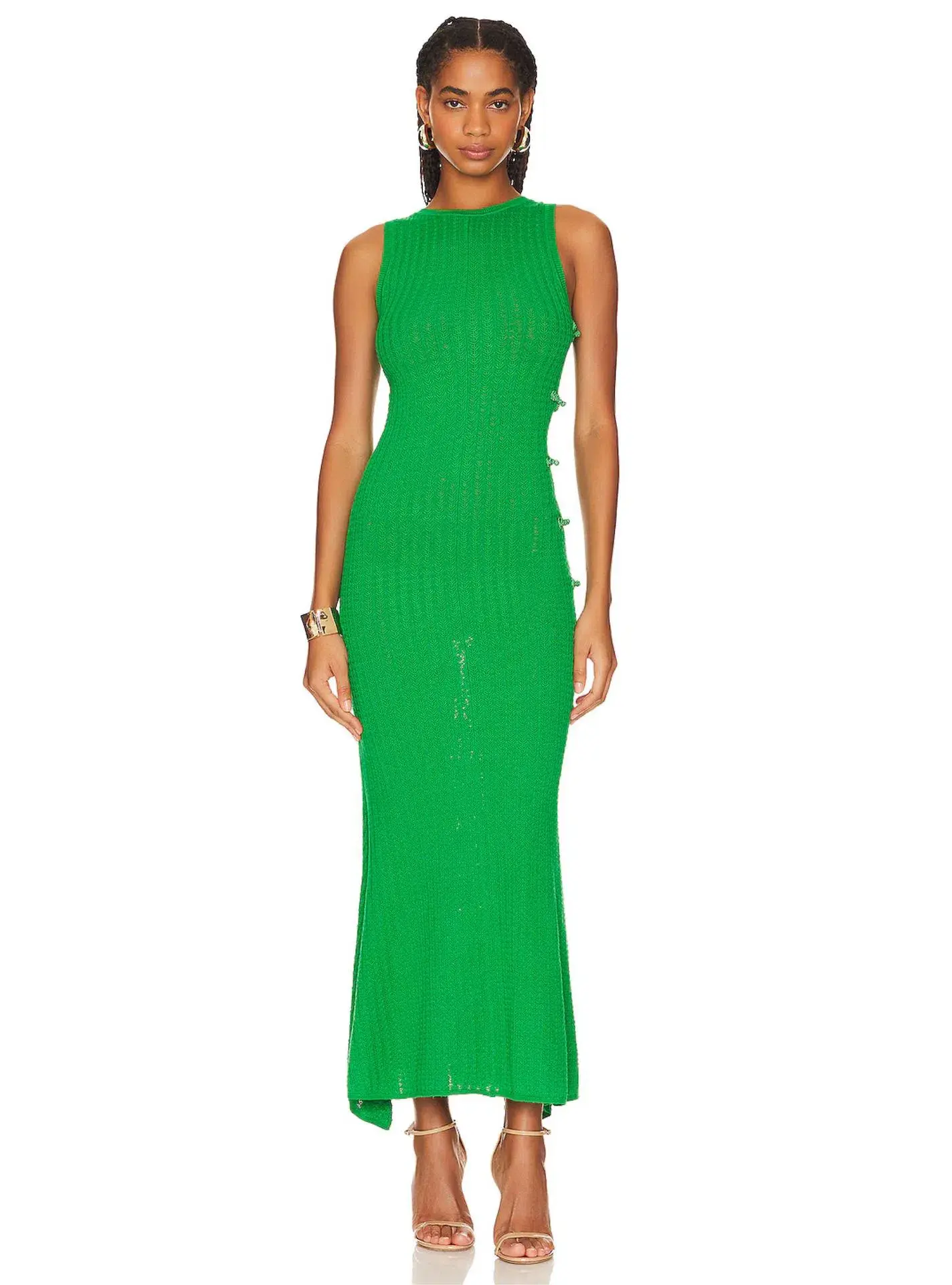 Sau Lee Angela Knit Dress Green Size 8 - Image 1