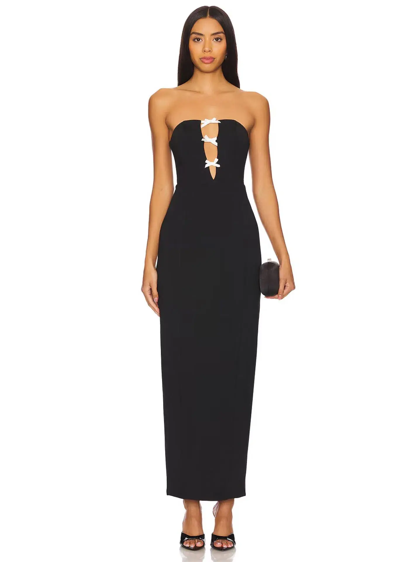 More To Come Kariana Strapless Gown Black Size XS / AU 6 - Image 1