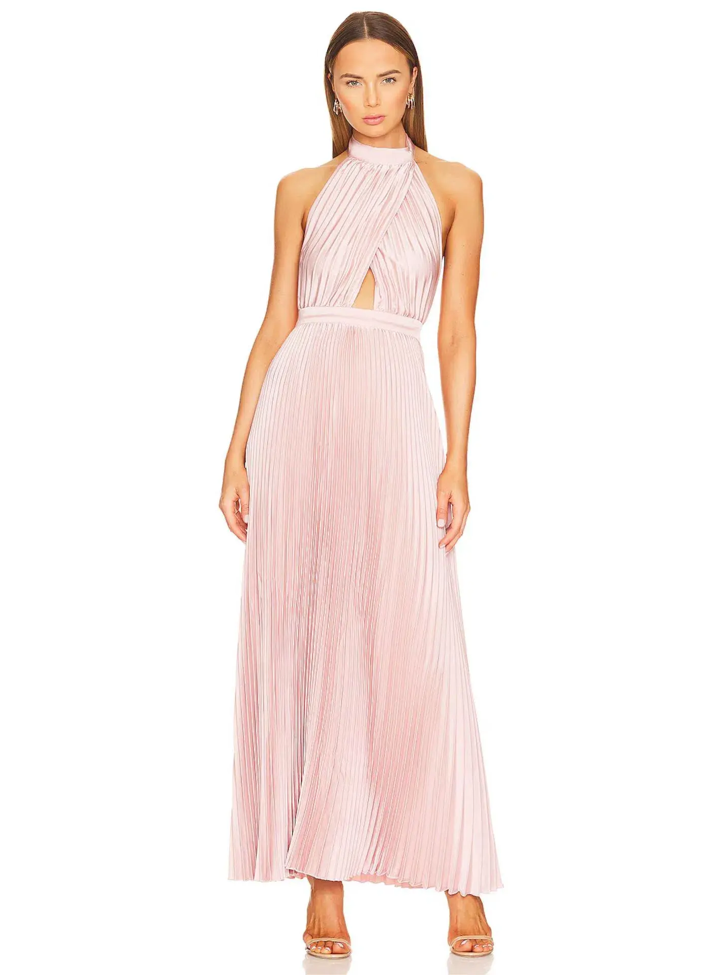 L'Idee Renaissance Split Gown Ballet Pink Size 6 - Image 3