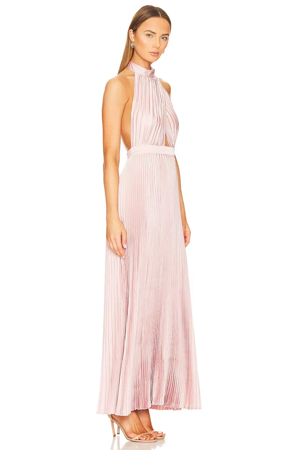 L'Idee Renaissance Split Gown Ballet Pink Size 6 - Image 4