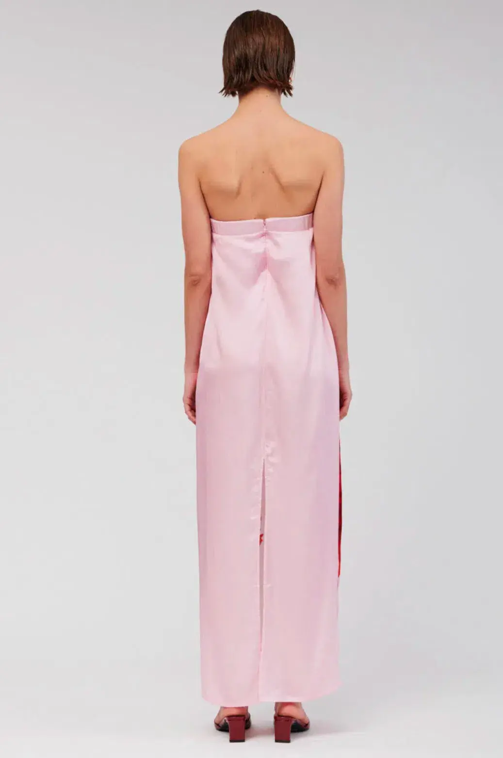 Suboo Emilia Bustier Maxi Dress Pink Floral Size S / AU 8 for rent on The Volte - main image