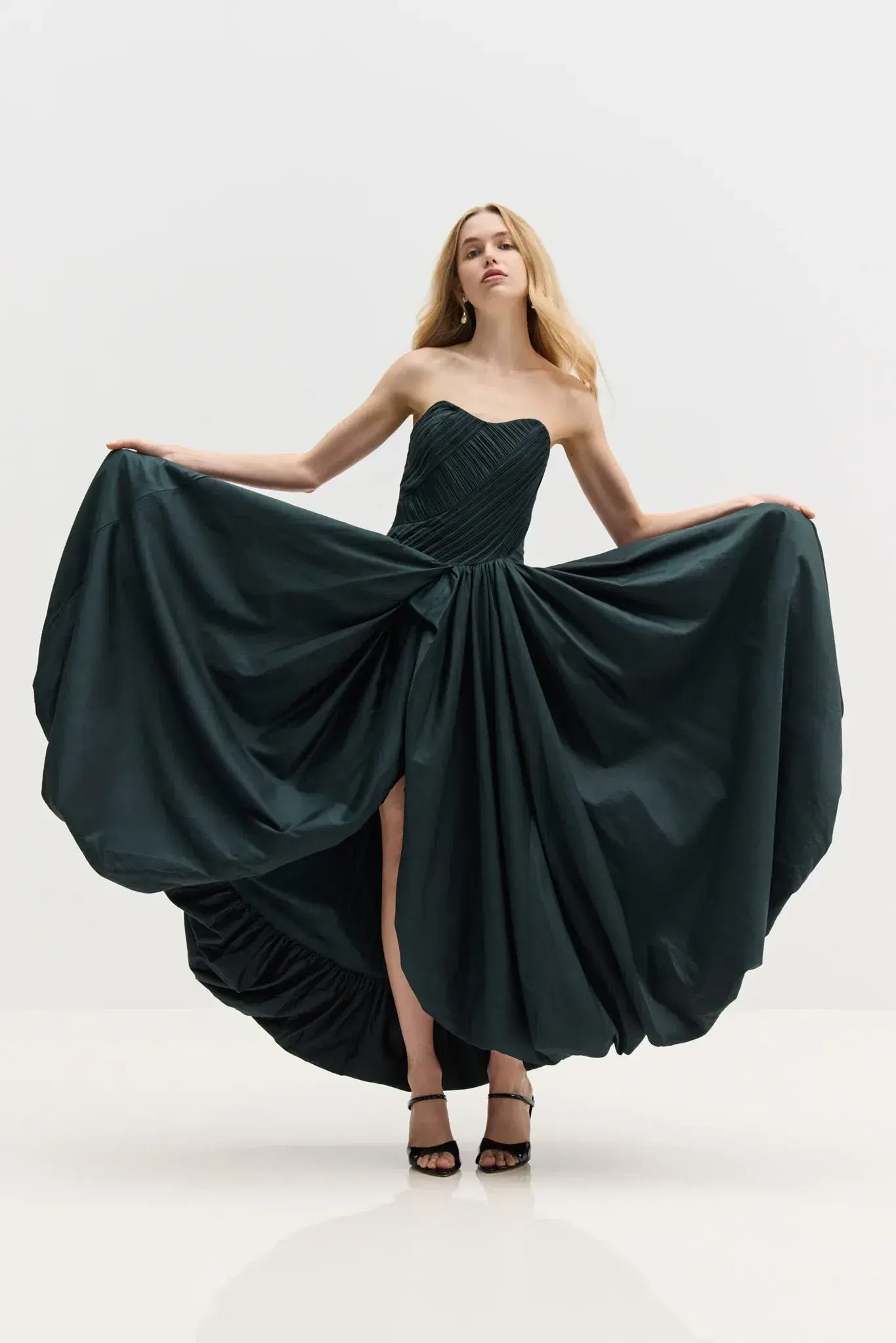 Aje Spatial Maxi Dress Bonsai Green Size 6 - Image 1