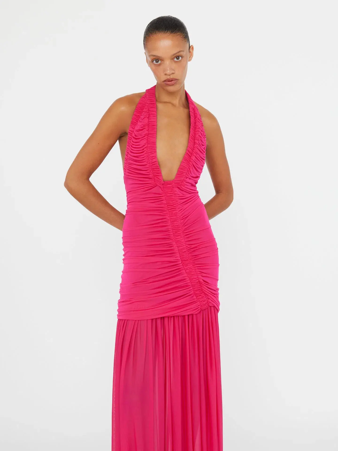 Christopher Esber Orion Gown in Magenta Size 6 - Image 2