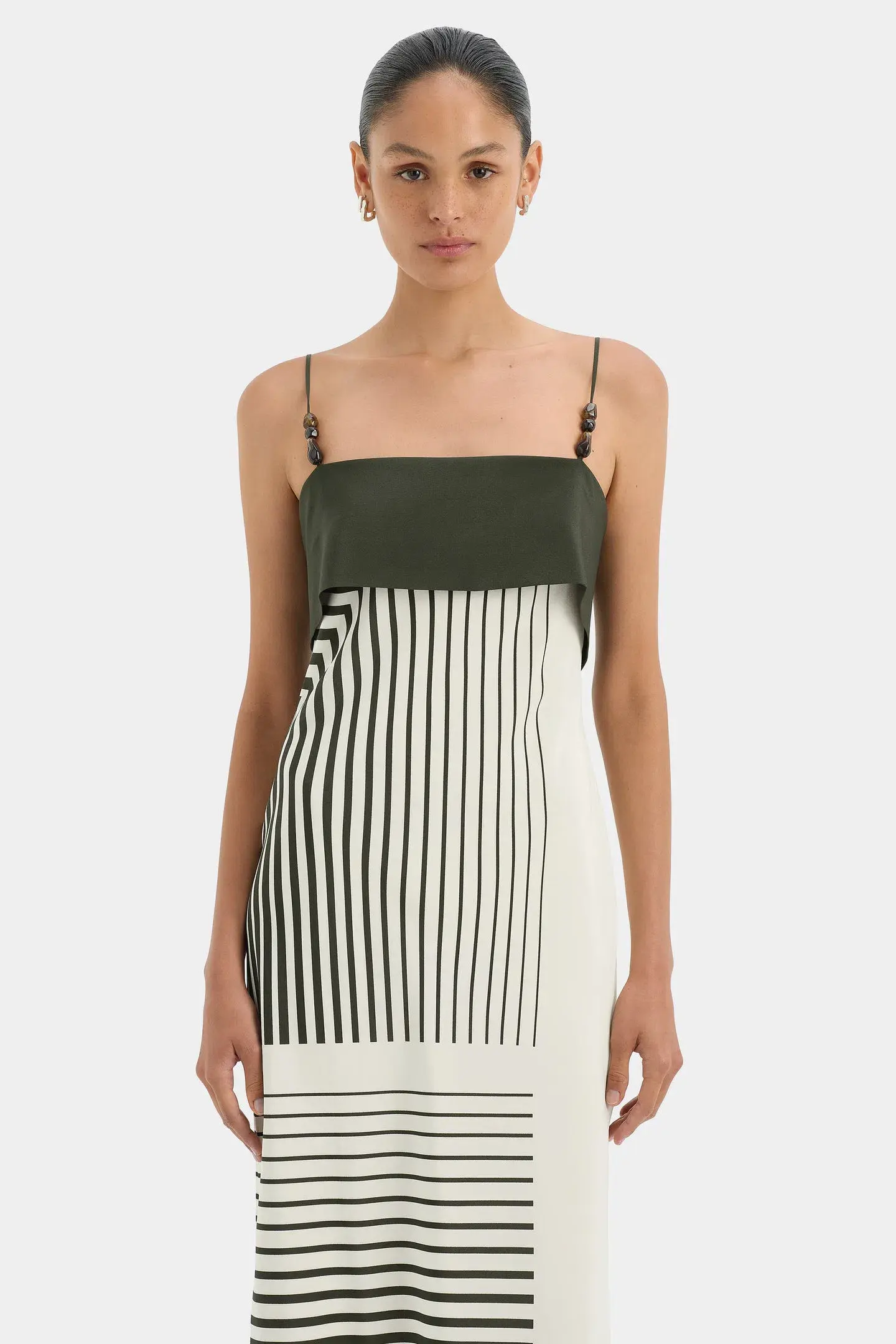 Sir the Label Leilana Slip Dress Garden Stripe Size 3 / AU 12 - Image 2