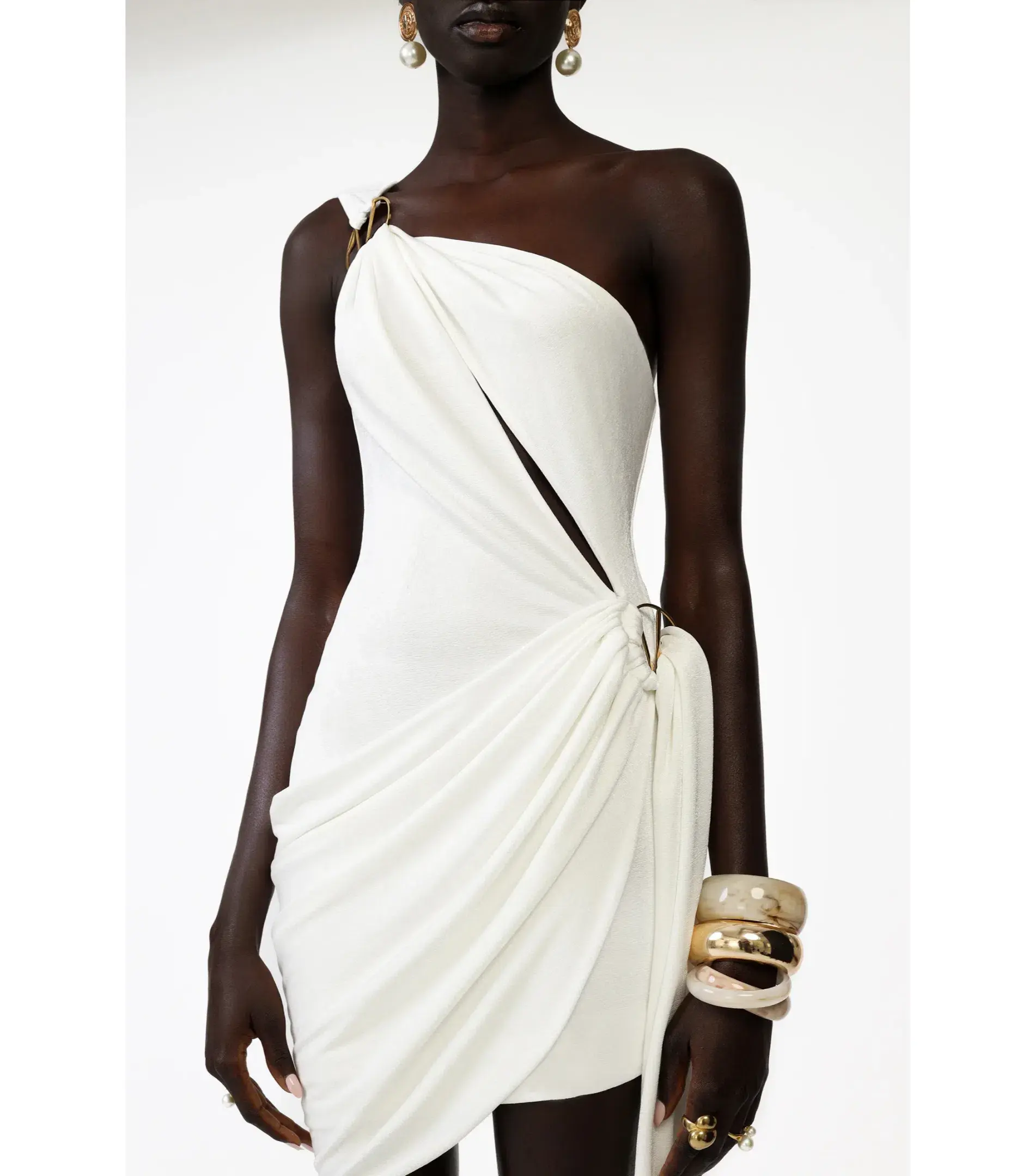 Khanums Klex Mini Dress Ivory Size AU 8 - Image 2