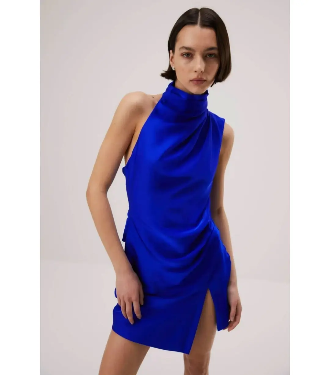 Misha Hope Mini Dress Electric Blue Size 8 for rent on The Volte - main image