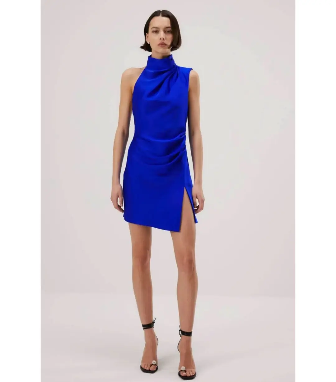 Misha Hope Mini Dress Electric Blue Size 8 for rent on The Volte - main image