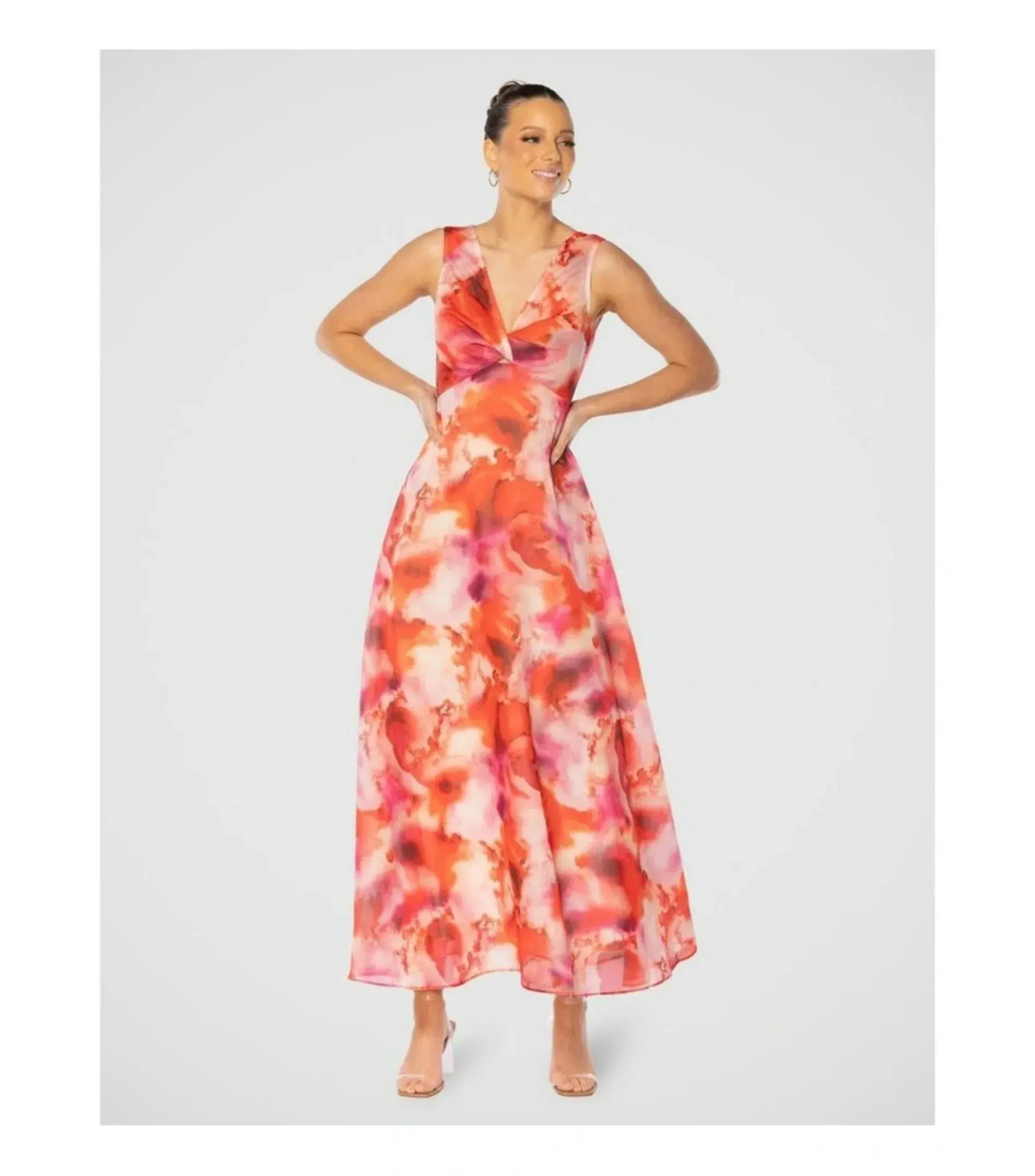 Pilgrim Oliana Maxi Dress in Multi Size AU 18 - Image 2