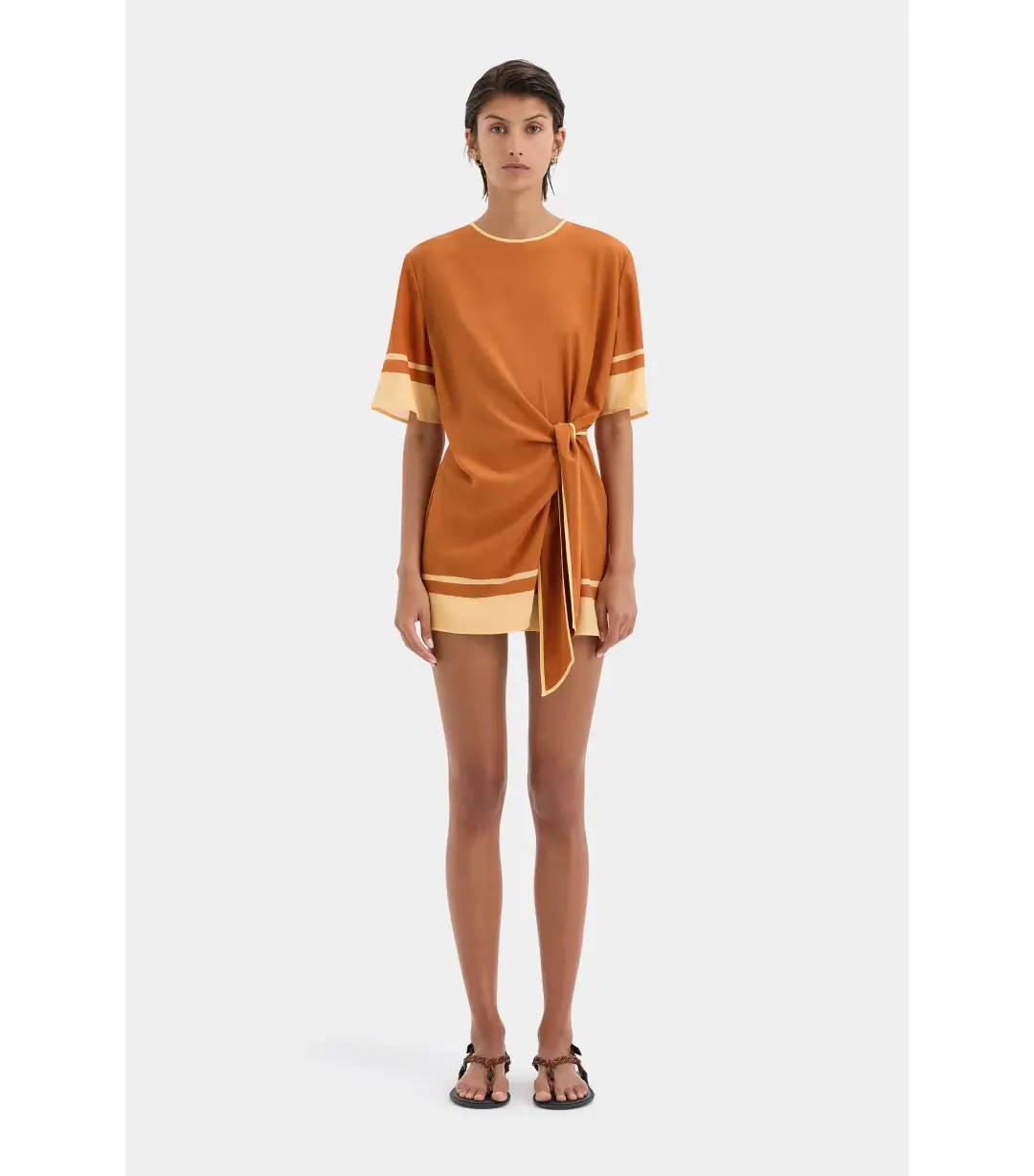 Sir the Label Soma Mini Dress Rust Size 3 / AU 12  for rent on The Volte - main image