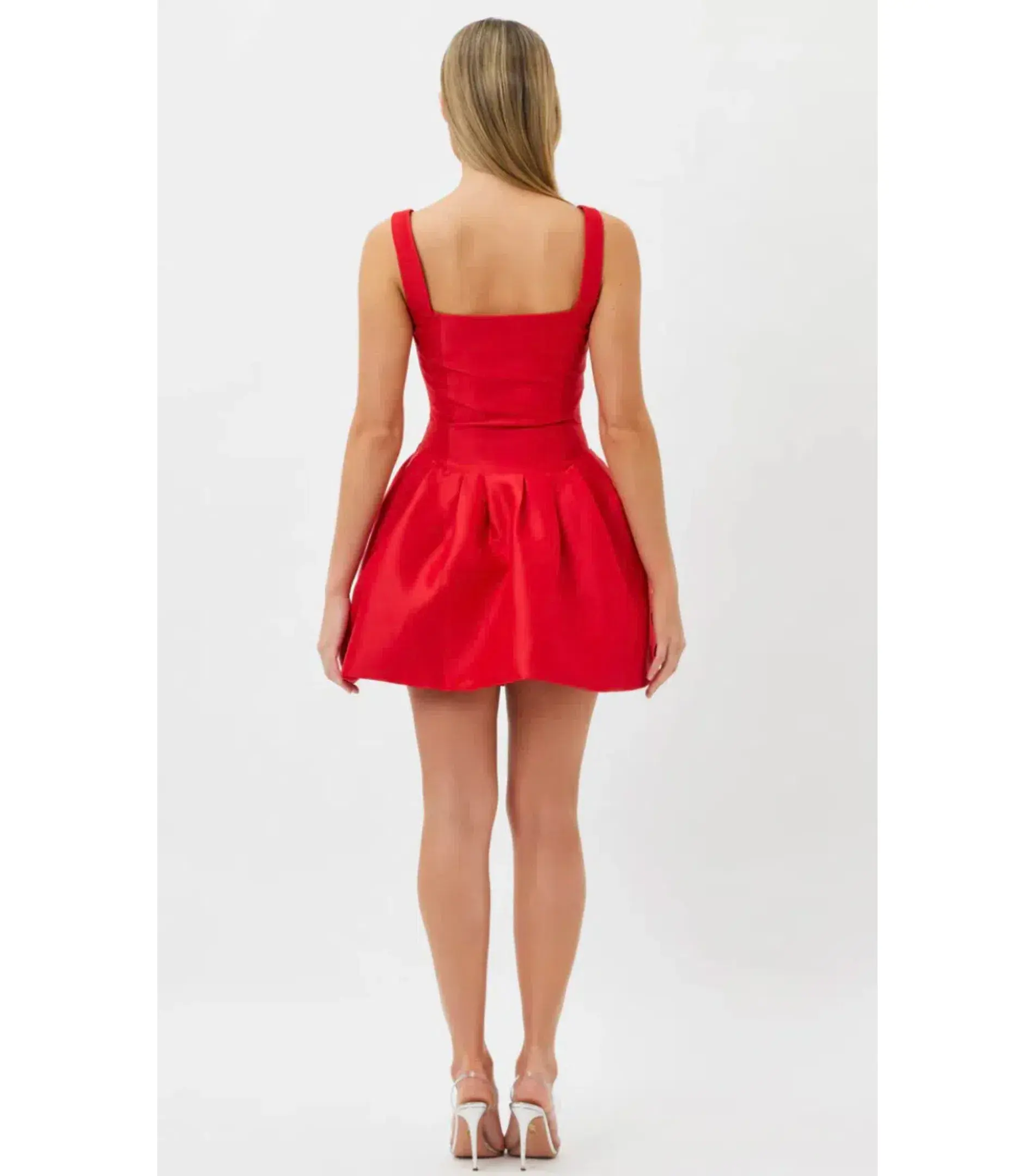 Bianca & Bridgett Alba Mini Dress Red Size AU 10 - Image 3