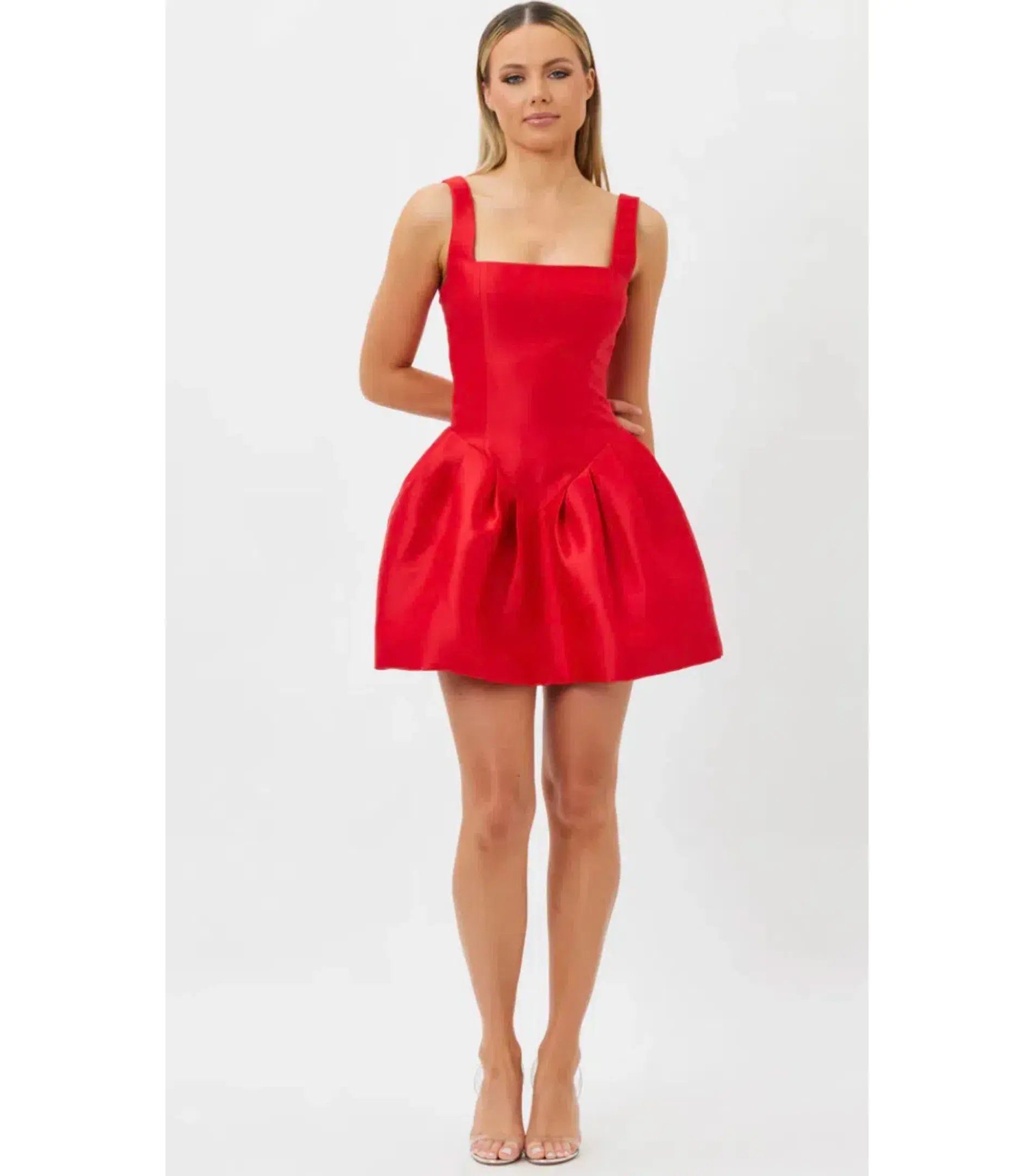 Bianca & Bridgett Alba Mini Dress Red Size AU 10 - Image 1