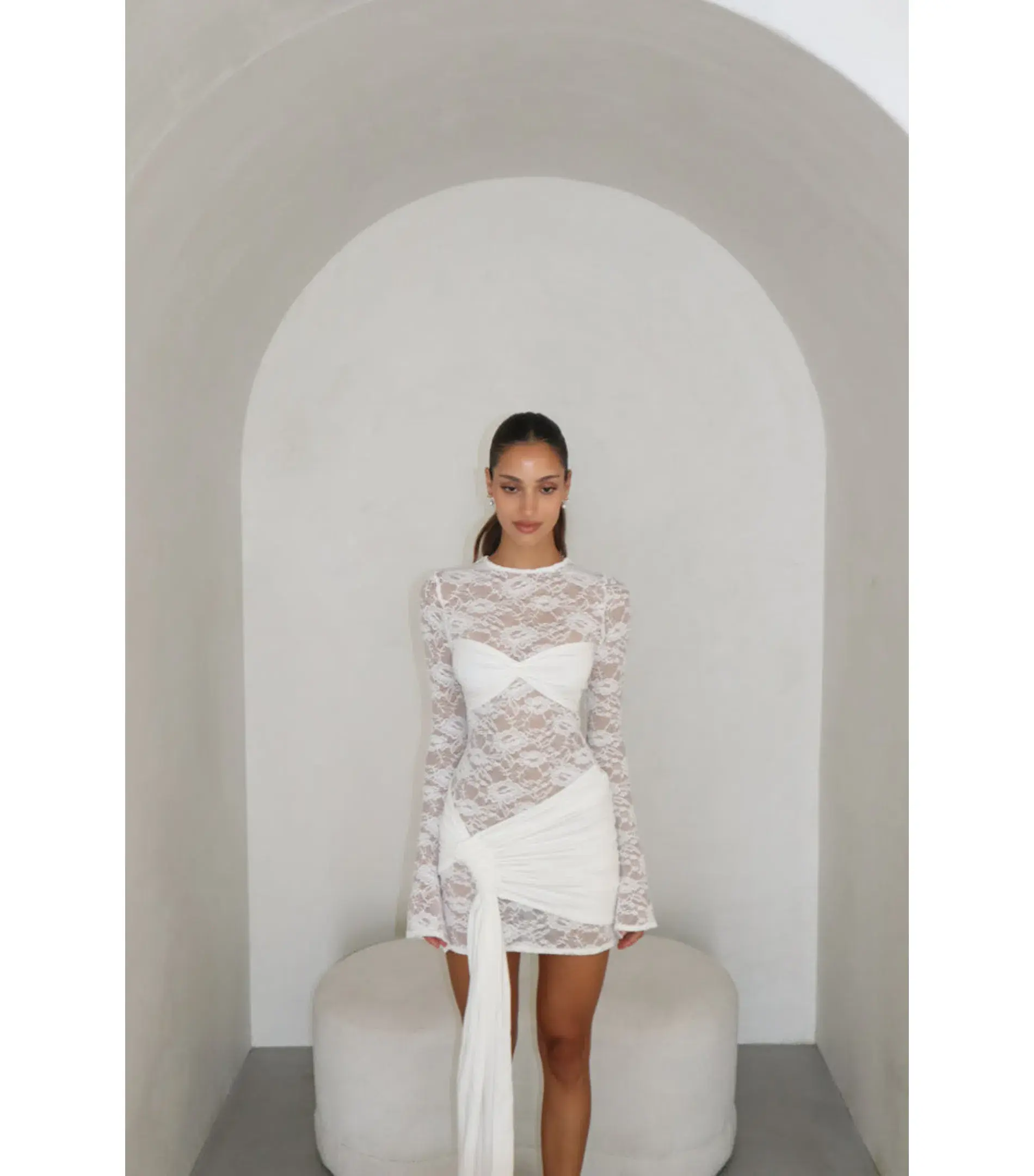 Deconduarte Ortigia Dress White Size AU 8 - Image 3