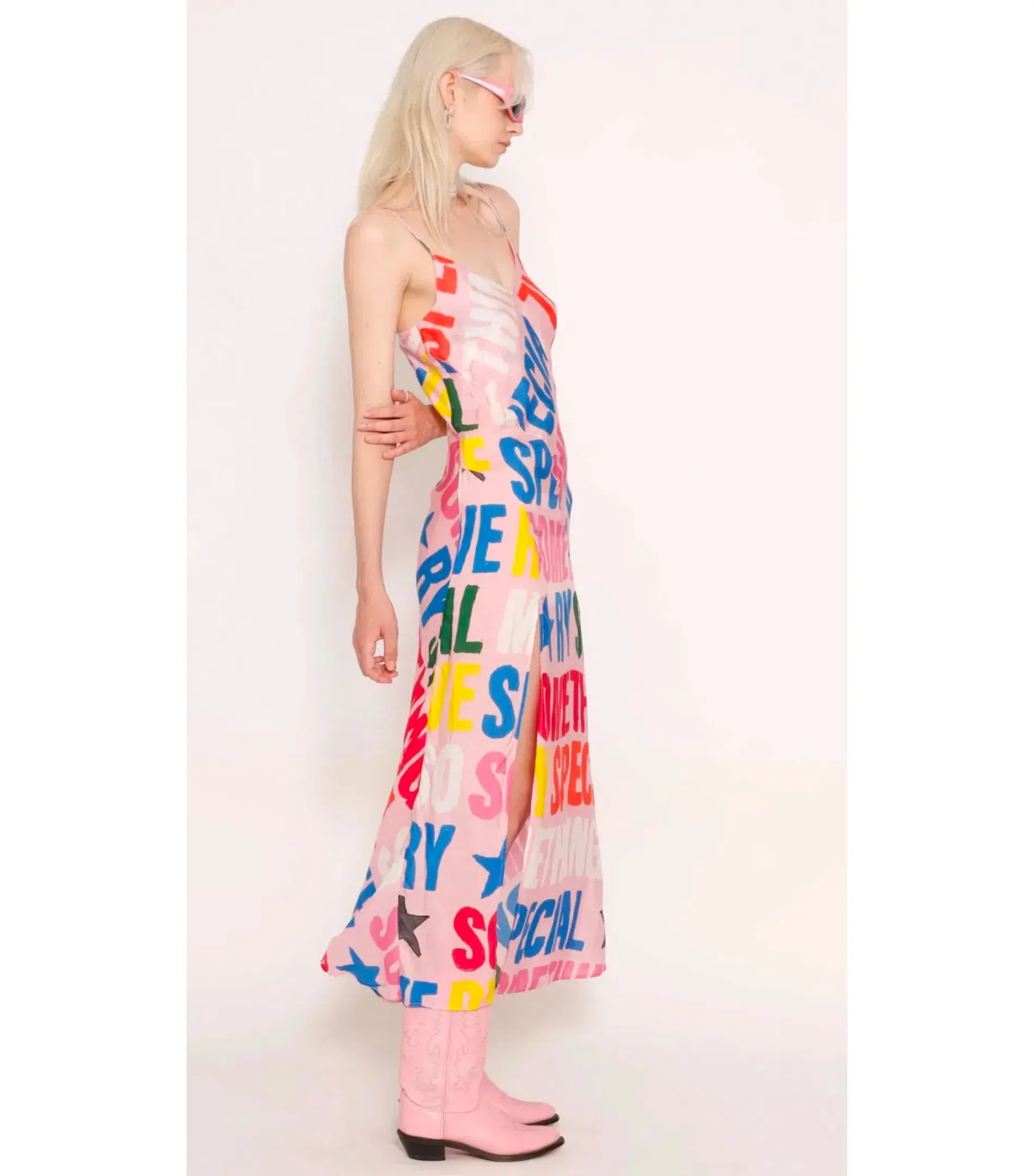 Something Very Special Reddit Slip Dress Multi Size M / AU 10 - Image 2