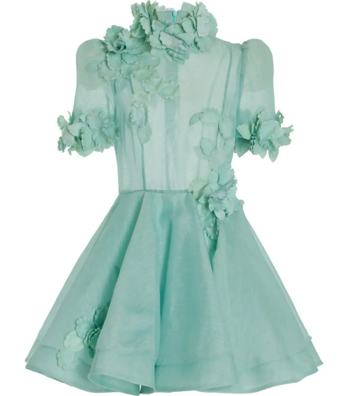 Zimmermann High Tide Lift Off Flower Mini Dress Mint Size 1 / AU 10  - Image 4