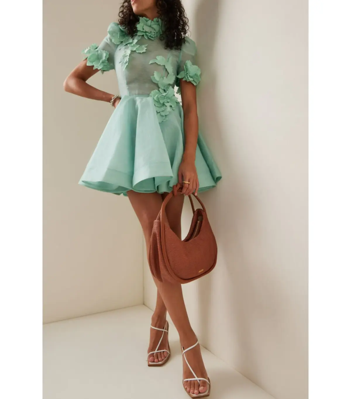 Zimmermann High Tide Lift Off Flower Mini Dress Mint Size 1 / AU 10  - Image 1