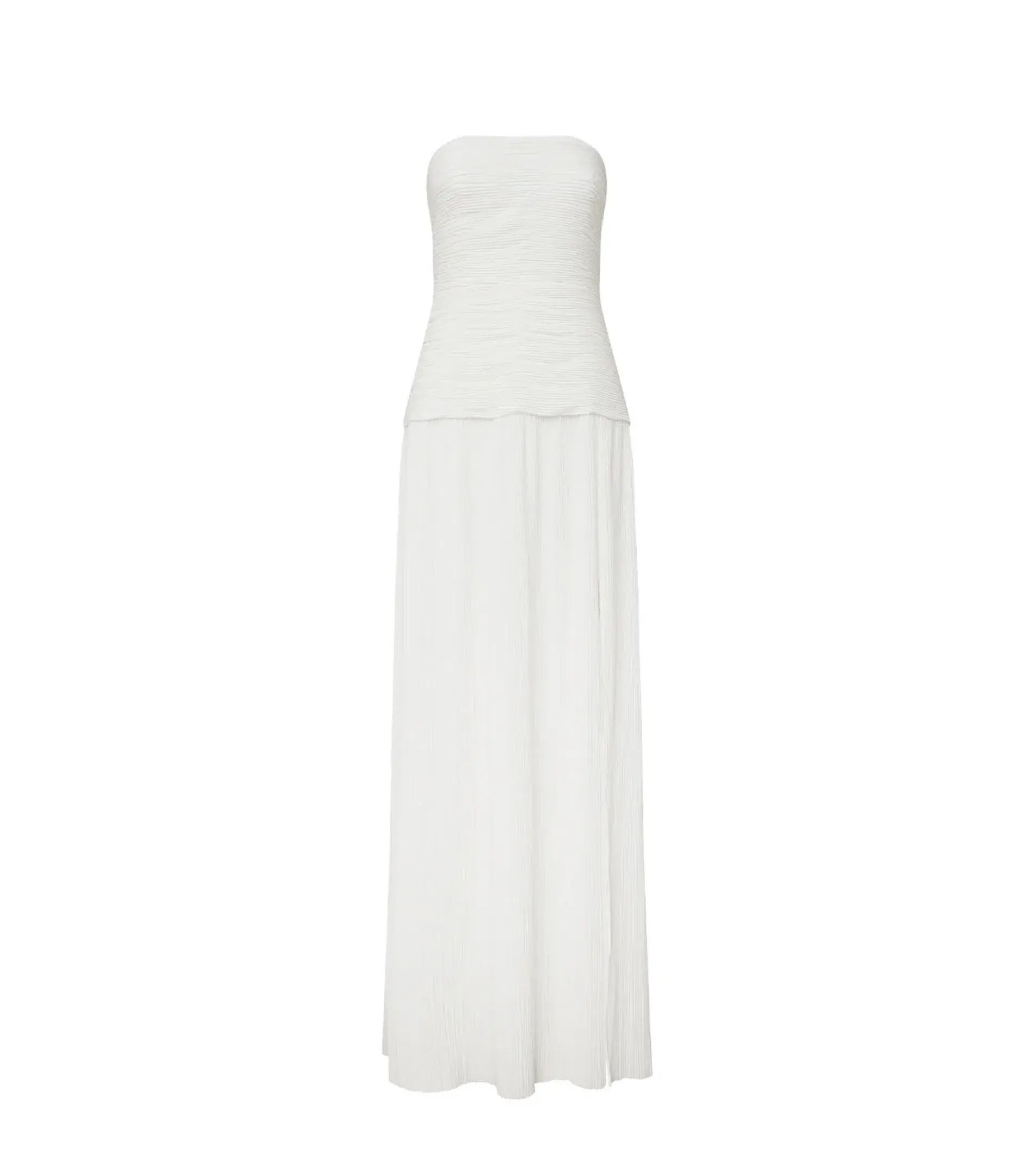 Manning Cartell Double Time Pleat Strapless Dress White Size AU 8 - Image 5