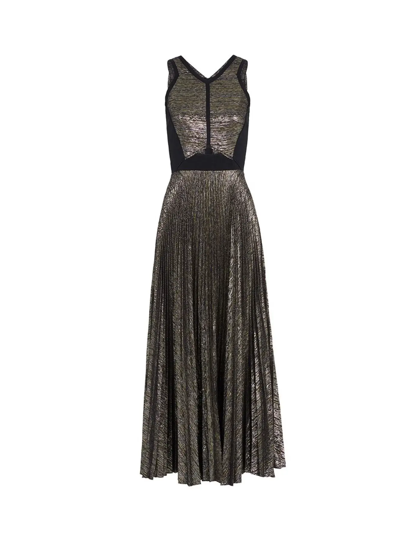 Sass & Bide Cultural Diffuse Dress Gold Metallic Size 8 - Image 3