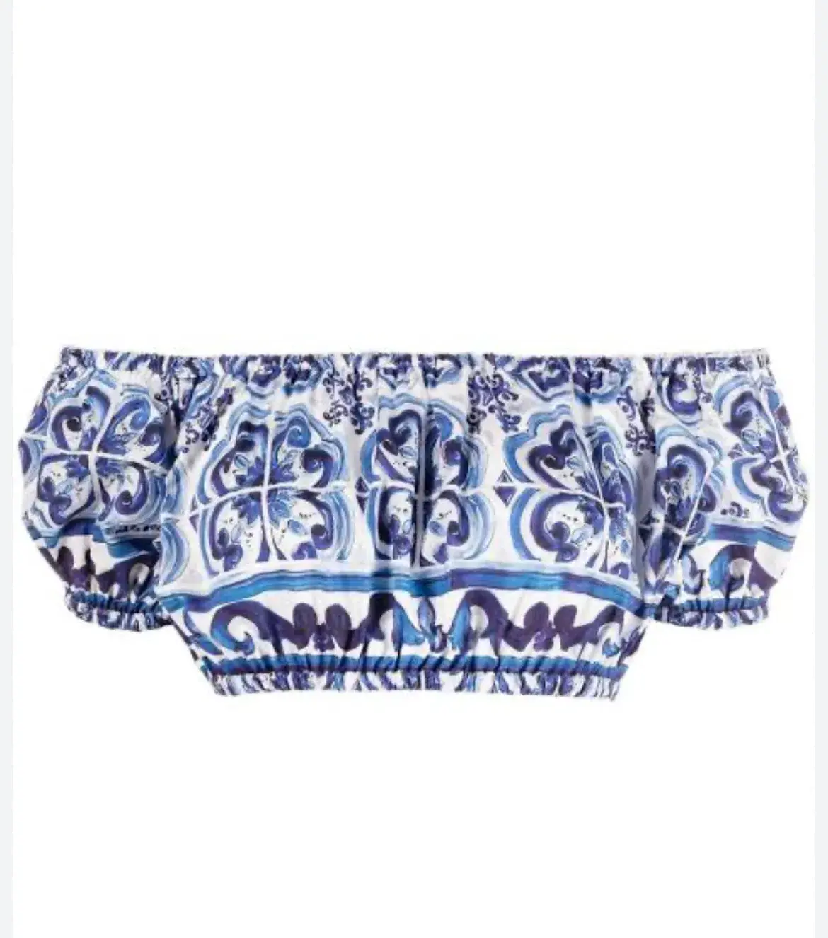Dolce & Gabbana Majolica Top and Maxi Skirt Set Blue Size AU 8  - Image 3