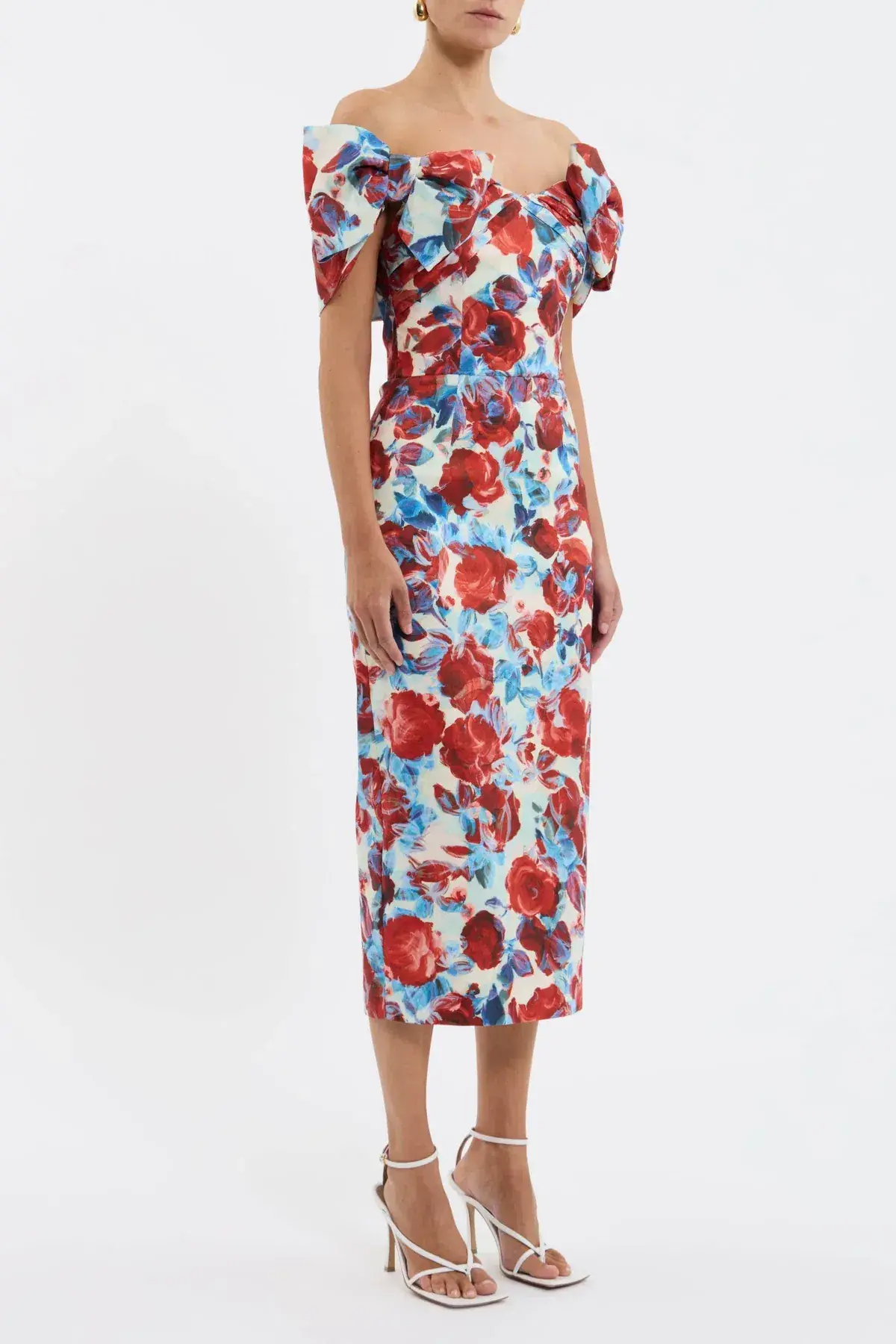 Rebecca Vallance Fleurette Midi Dress Floral Print Size 6 - Image 2