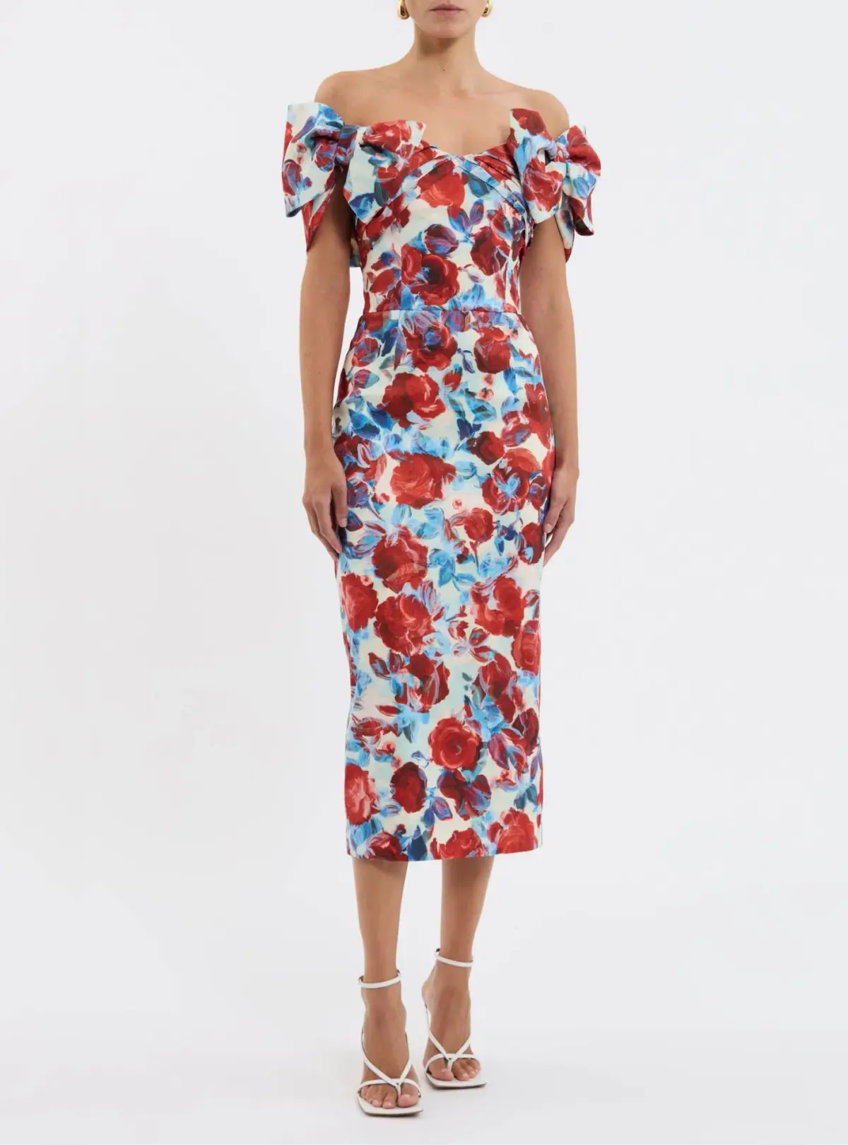 Rebecca Vallance Fleurette Midi Dress Floral Print Size 6 - Image 1