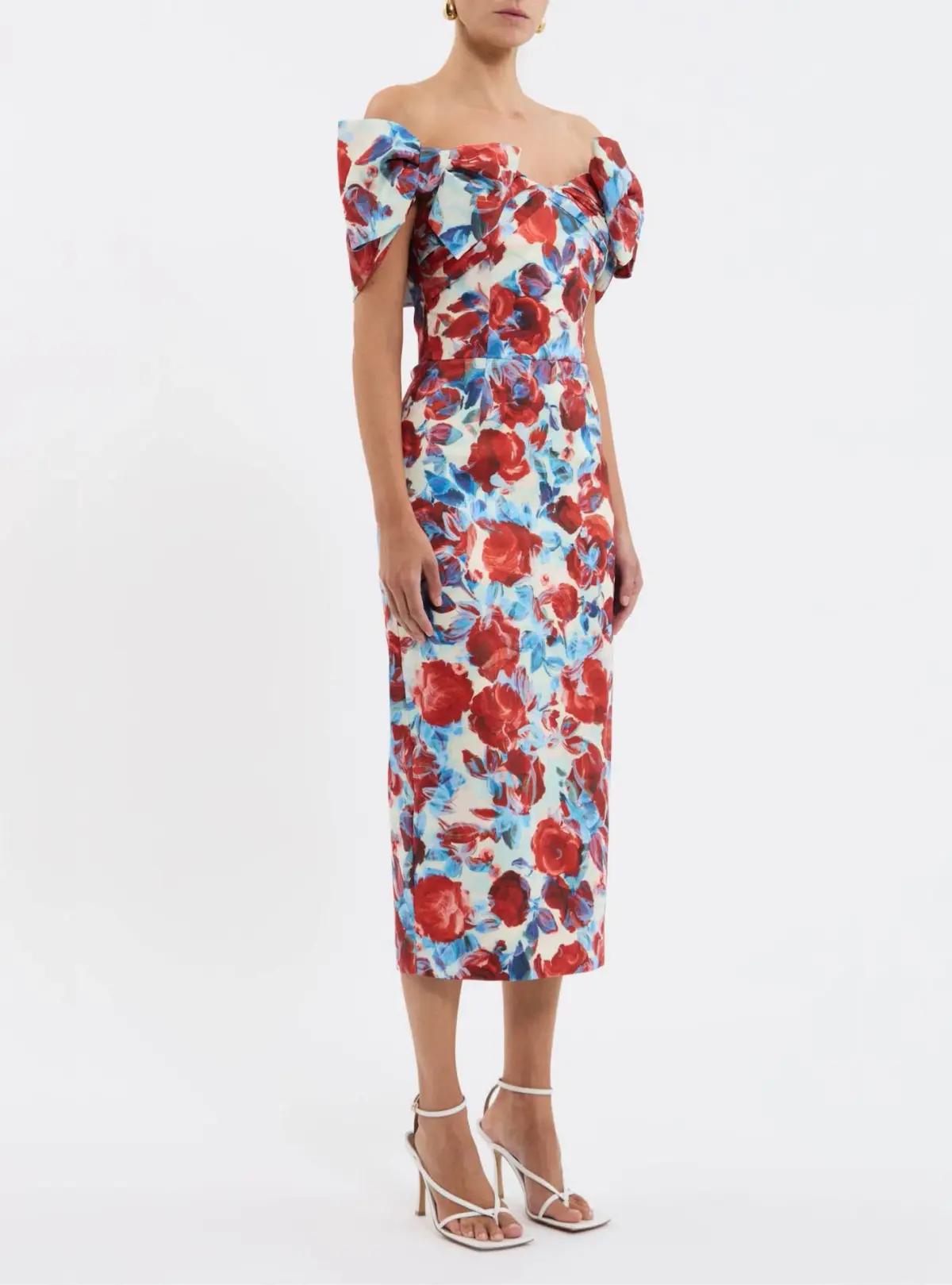 Rebecca Vallance Fleurette Midi Dress Floral Print Size 8 - Image 1