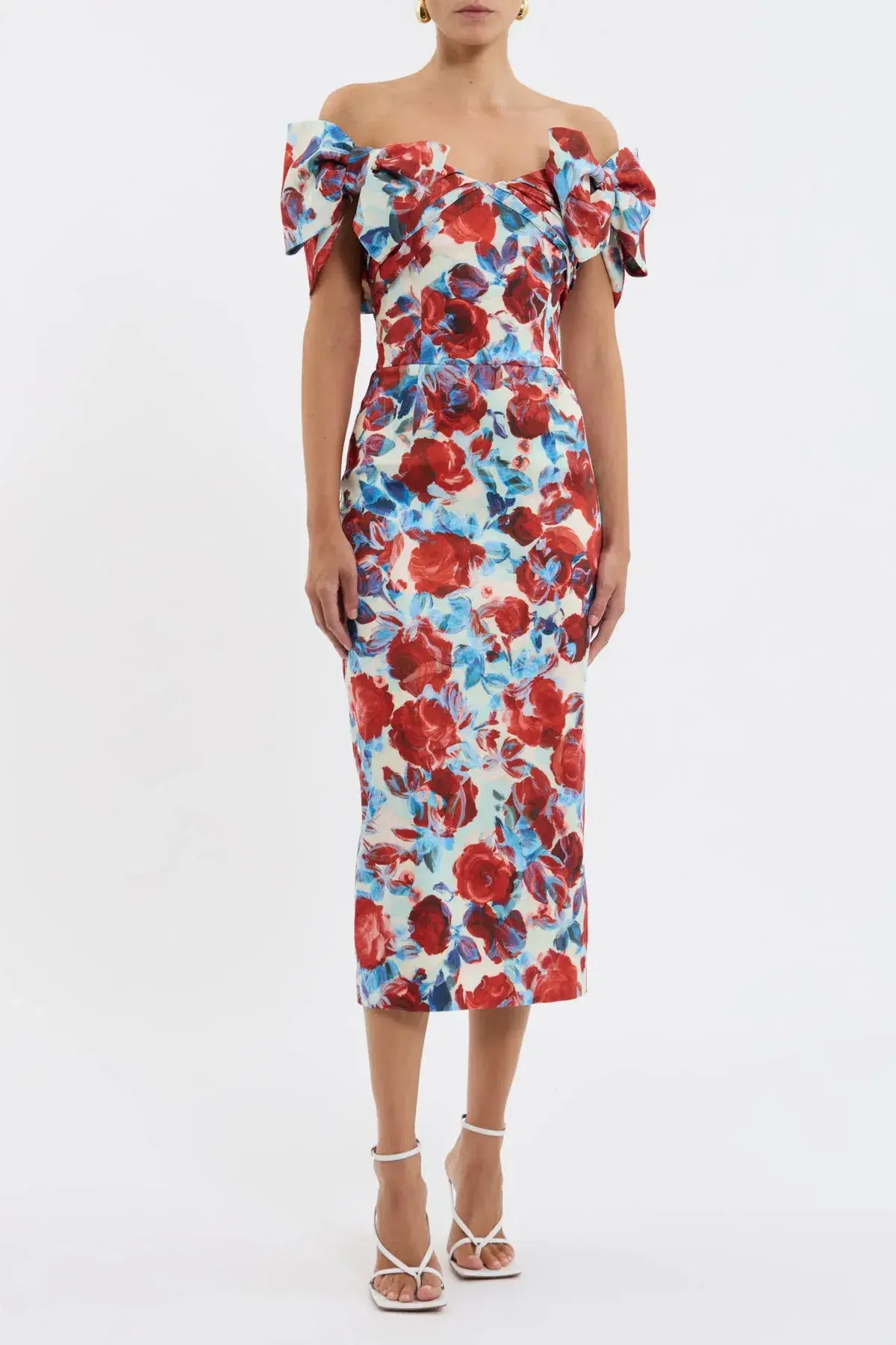 Rebecca Vallance Fleurette Midi Dress Floral Print Size 10 - Image 2