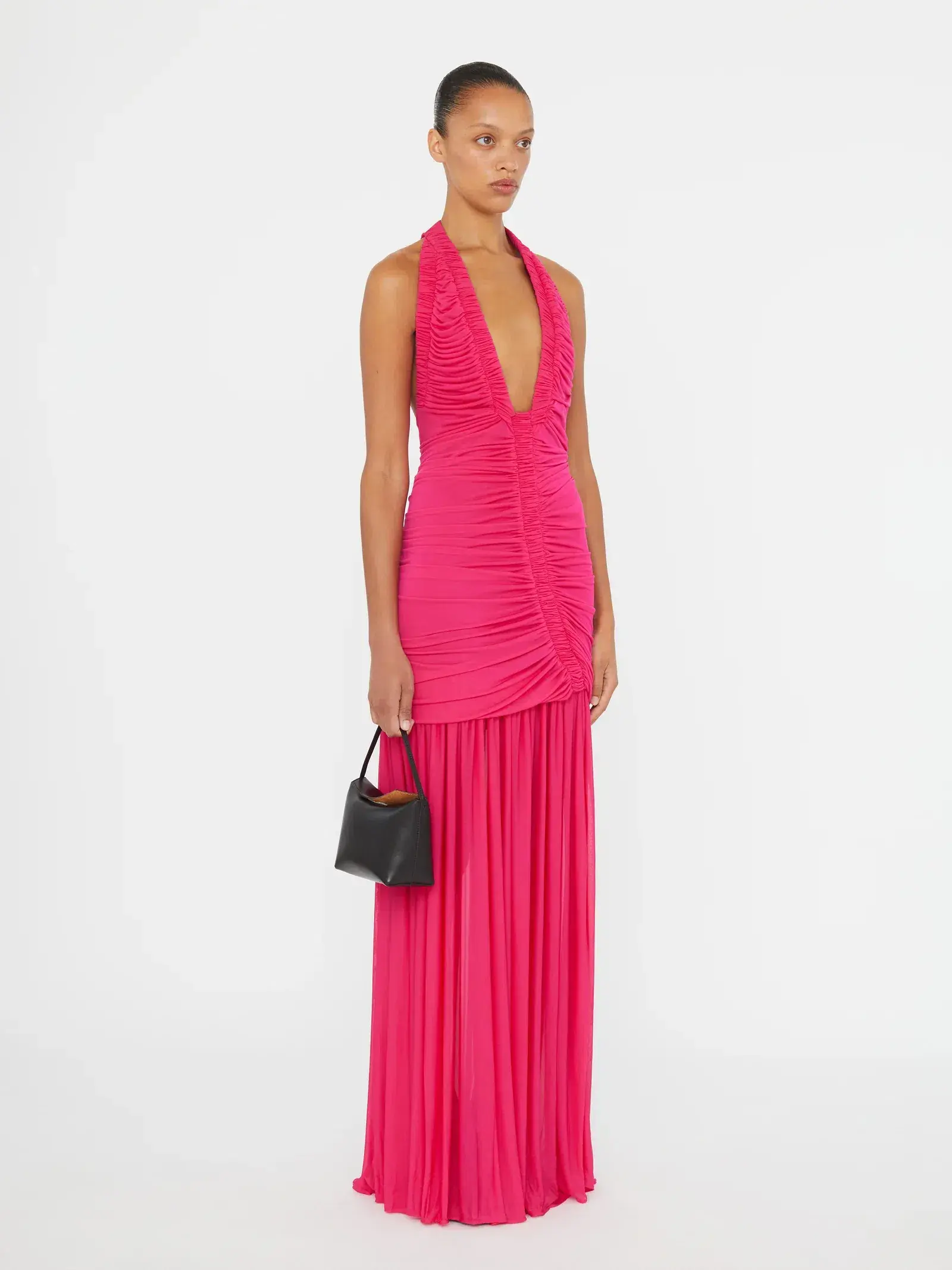 Christopher Esber Orion Gown Magenta Pink Size 8 - Image 2