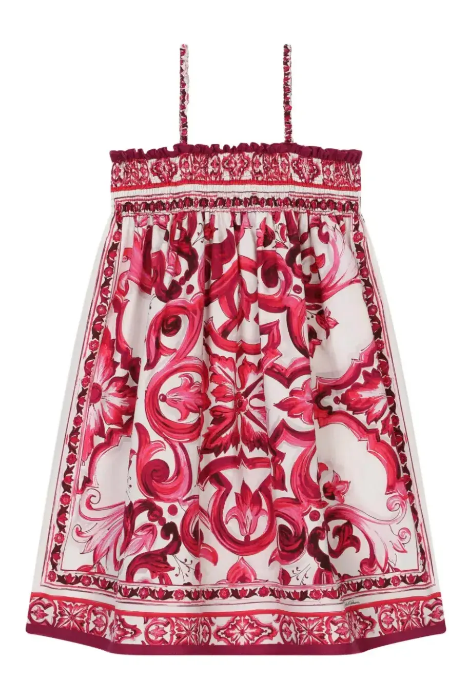 Dolce & Gabbana Majolica Dress Girls Size 6  - Image 1