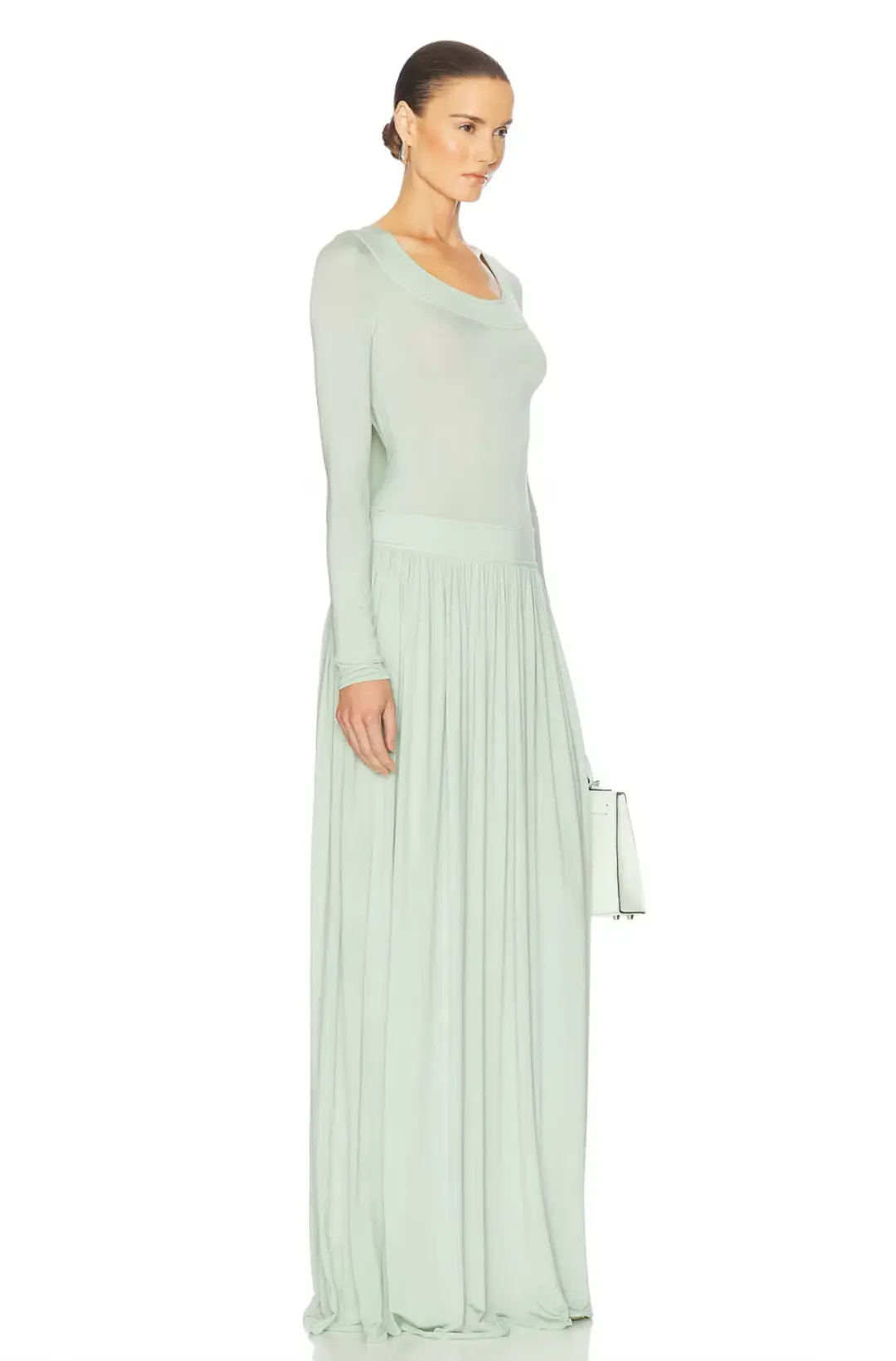 Helsa Aesther Jersey Dress Seafoam Green Size S / AU 8 for rent on The Volte - main image
