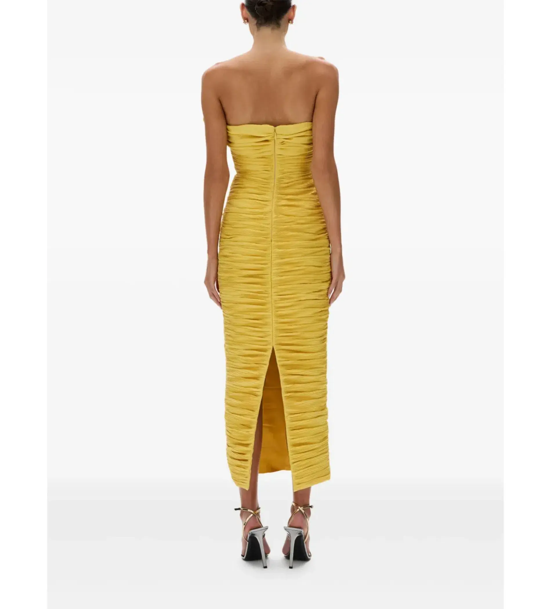 Rachel Gilbert Jensen Dress Yellow Size 2/Au 10  - Image 4