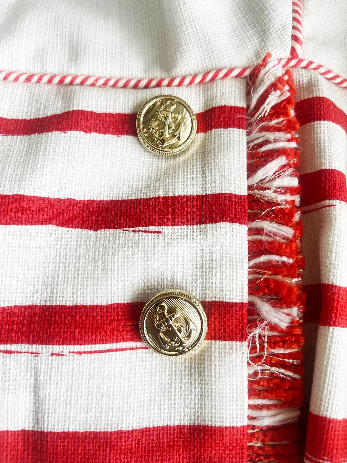 Zimmermann Postcard Boatneck Mini Dress White/Red Size 14 - Image 4