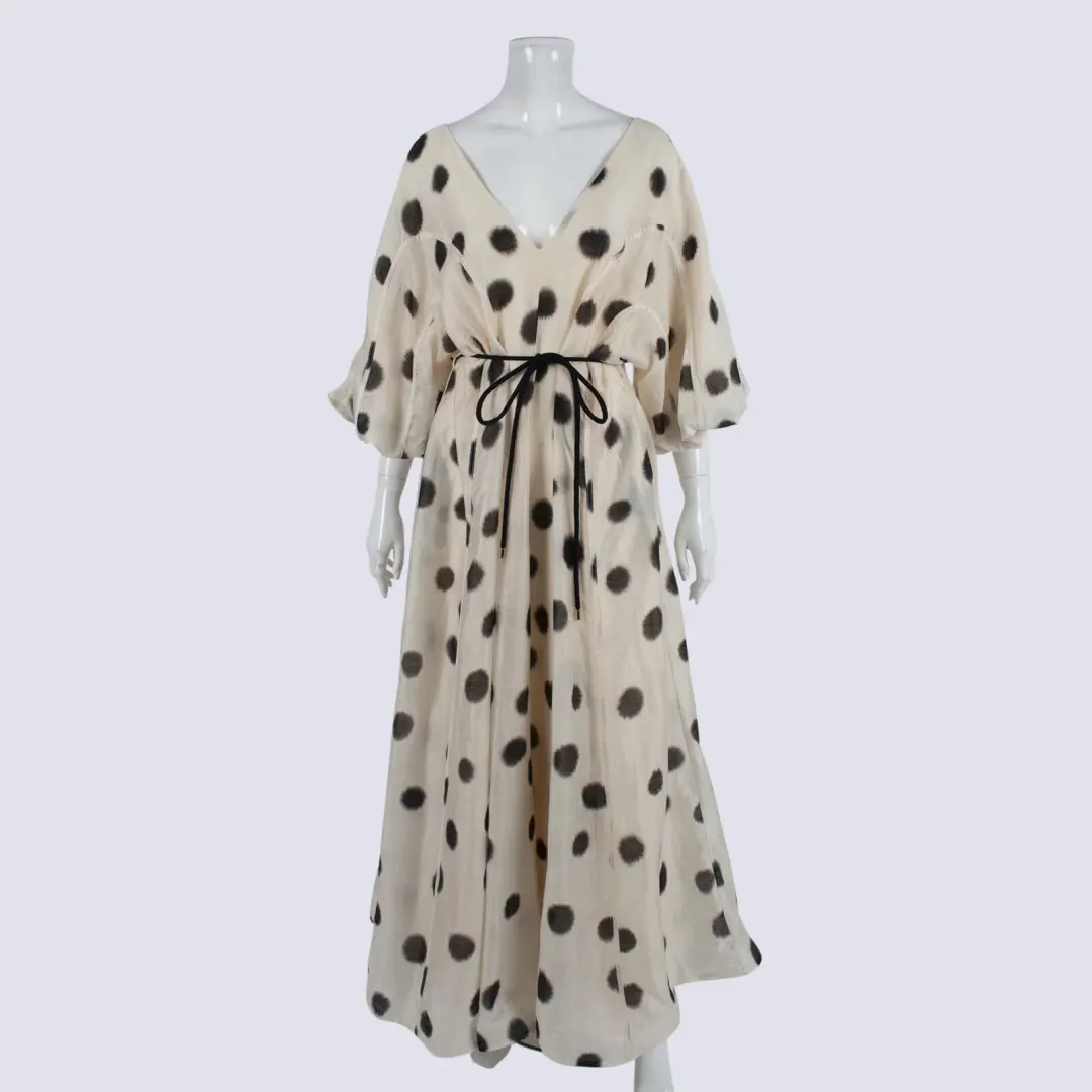 Sheike Audrey spot mesh maxi dress size 18 for rent on The Volte - main image