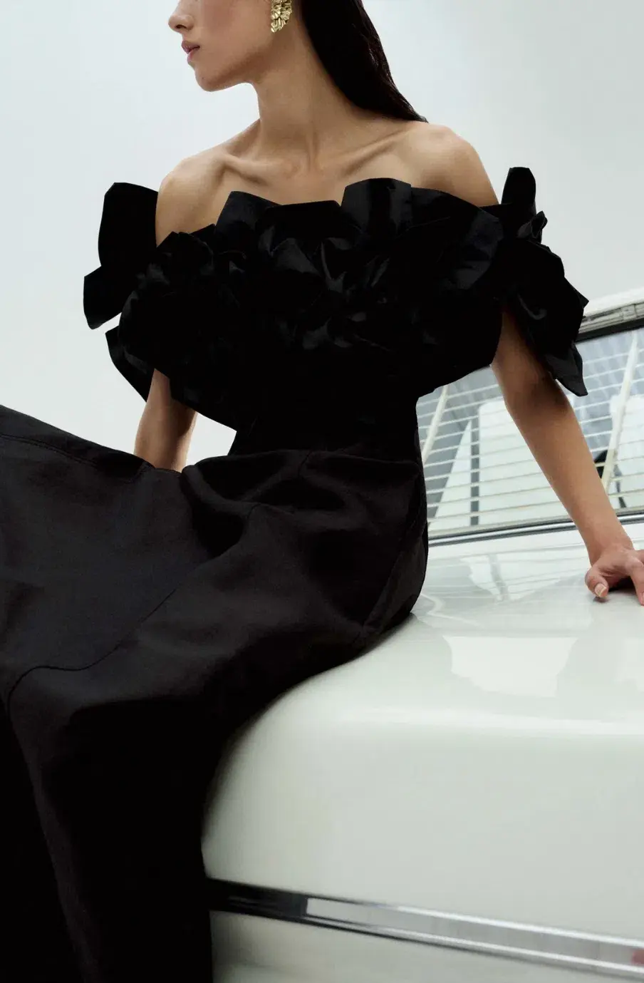 Aje Etta Midi Dress Size 14/16 for rent on The Volte - main image