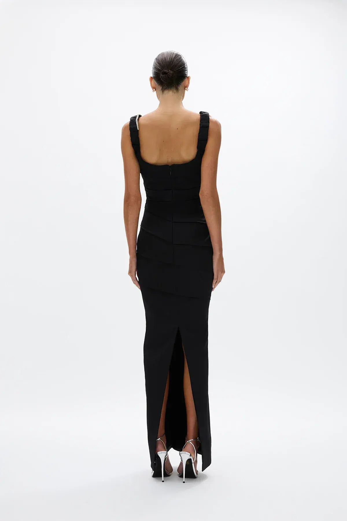 Rachel Gilbert Rhodes Gown Black 2025 Collection Size 14  - Image 2