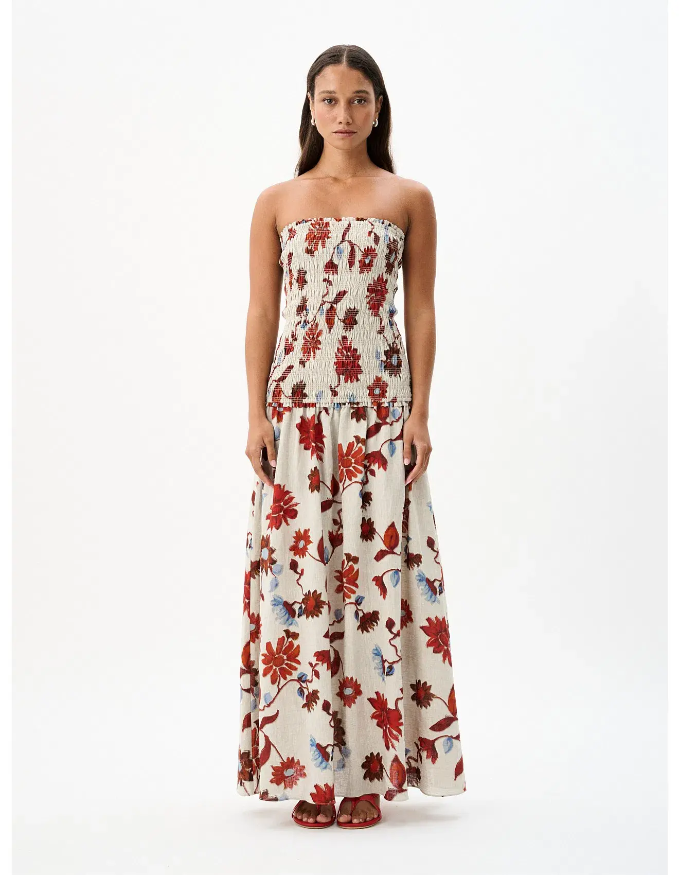 Roame Millie Dress Cactus Bloom Sand Size 0/Au 6  - Image 1