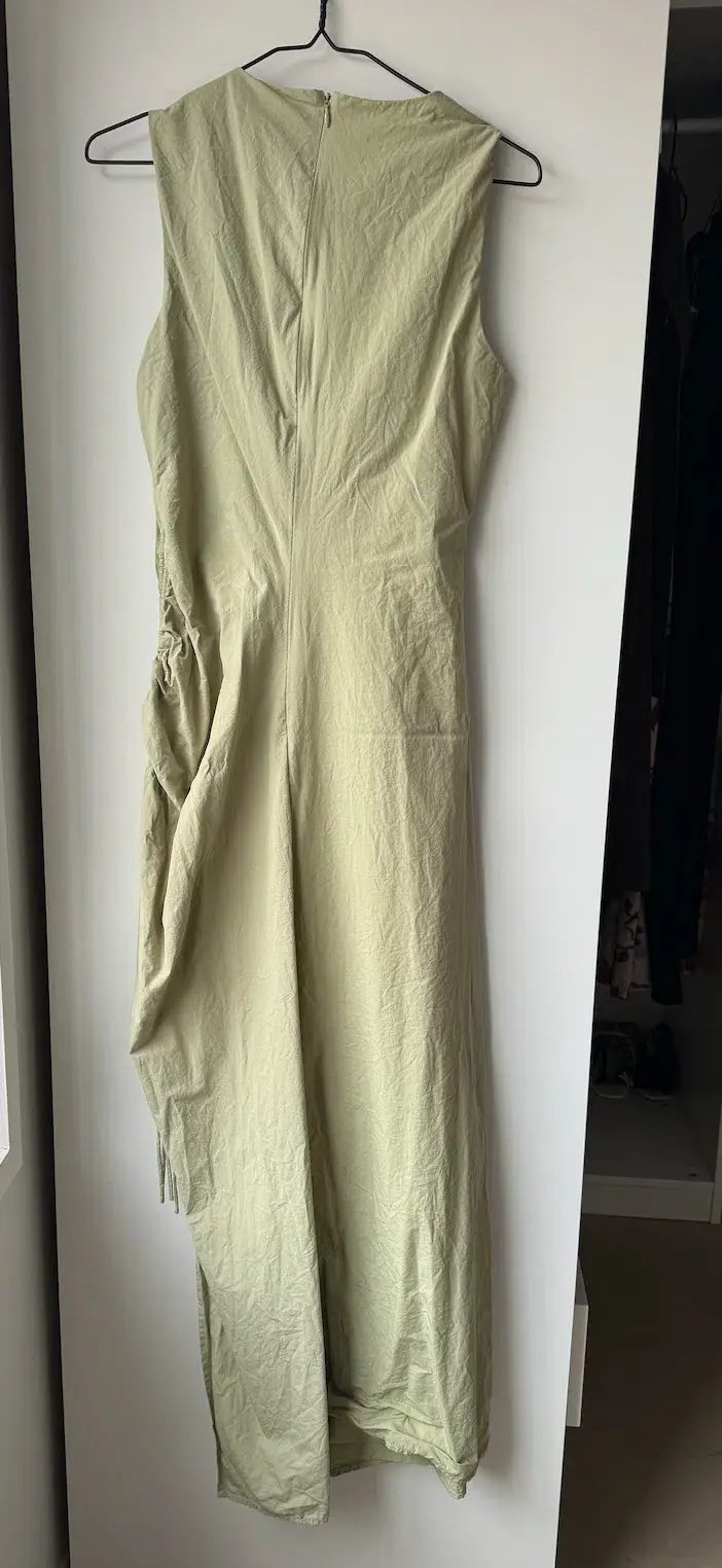 Third Form Drawn Deep Tank Maxi Dress Sage Size 8 - Image 4