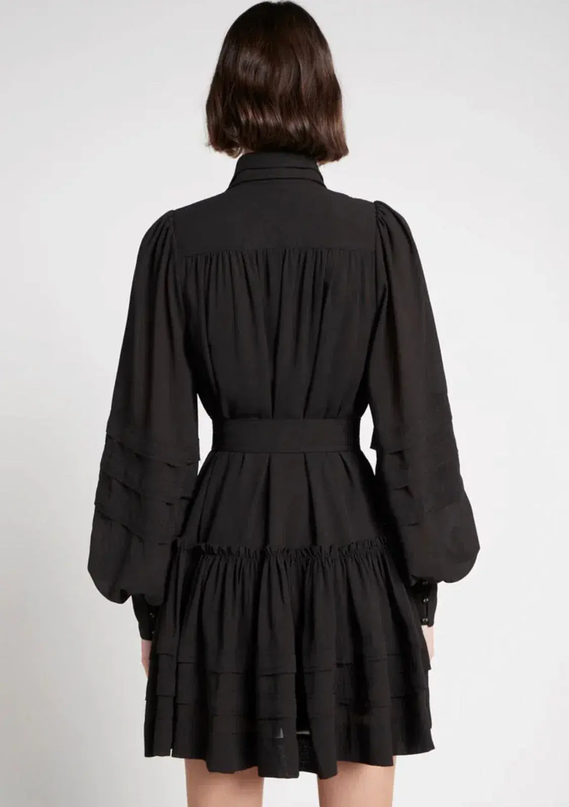 Aje Aurora Belted Mini Dress Black Size 8    - Image 3
