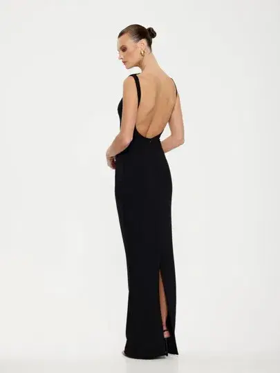 Effie Kats Verona Gown Black Size 10  for rent on The Volte - main image