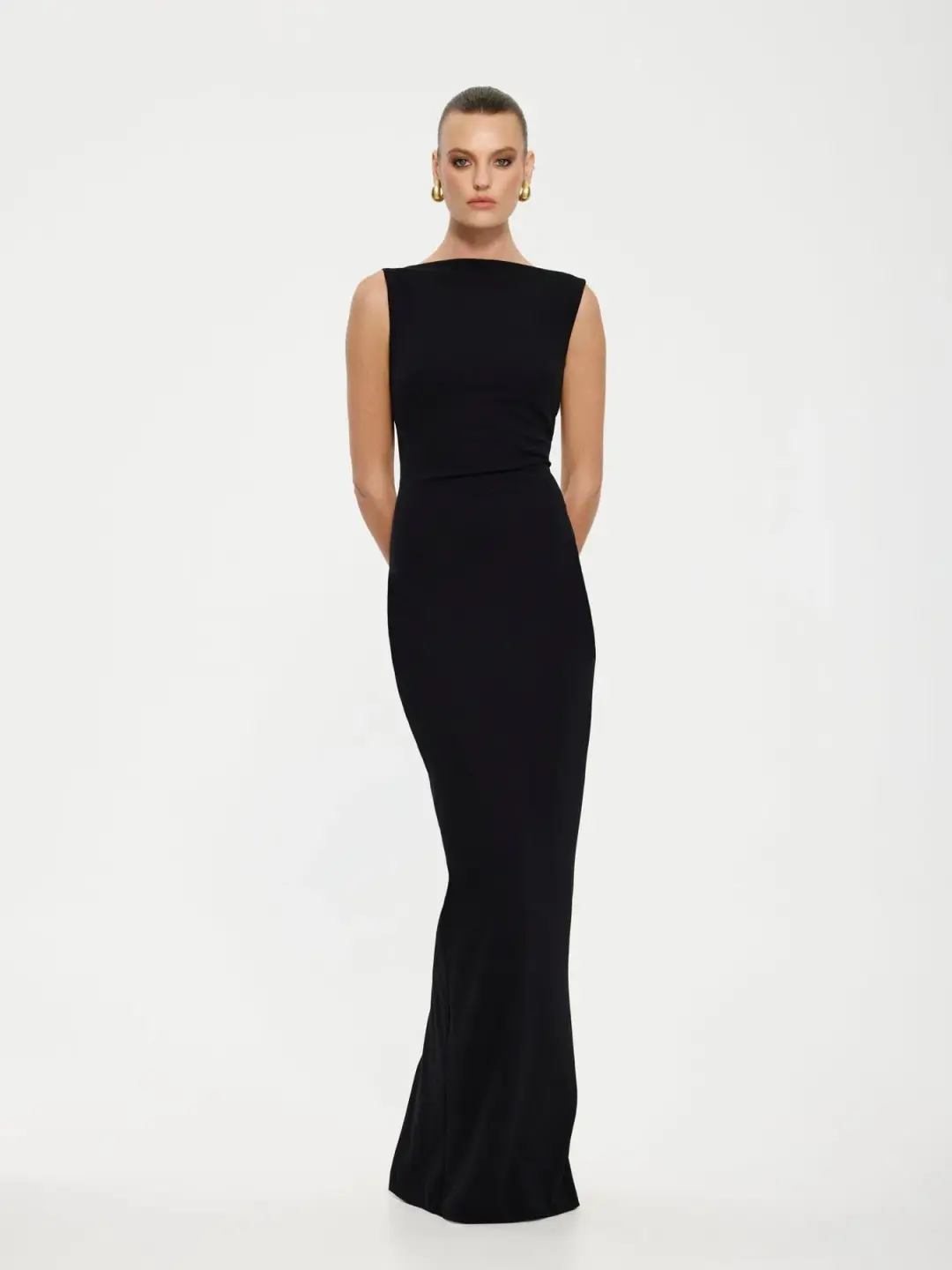 Effie Kats Verona Gown Black Size 10  for rent on The Volte - main image