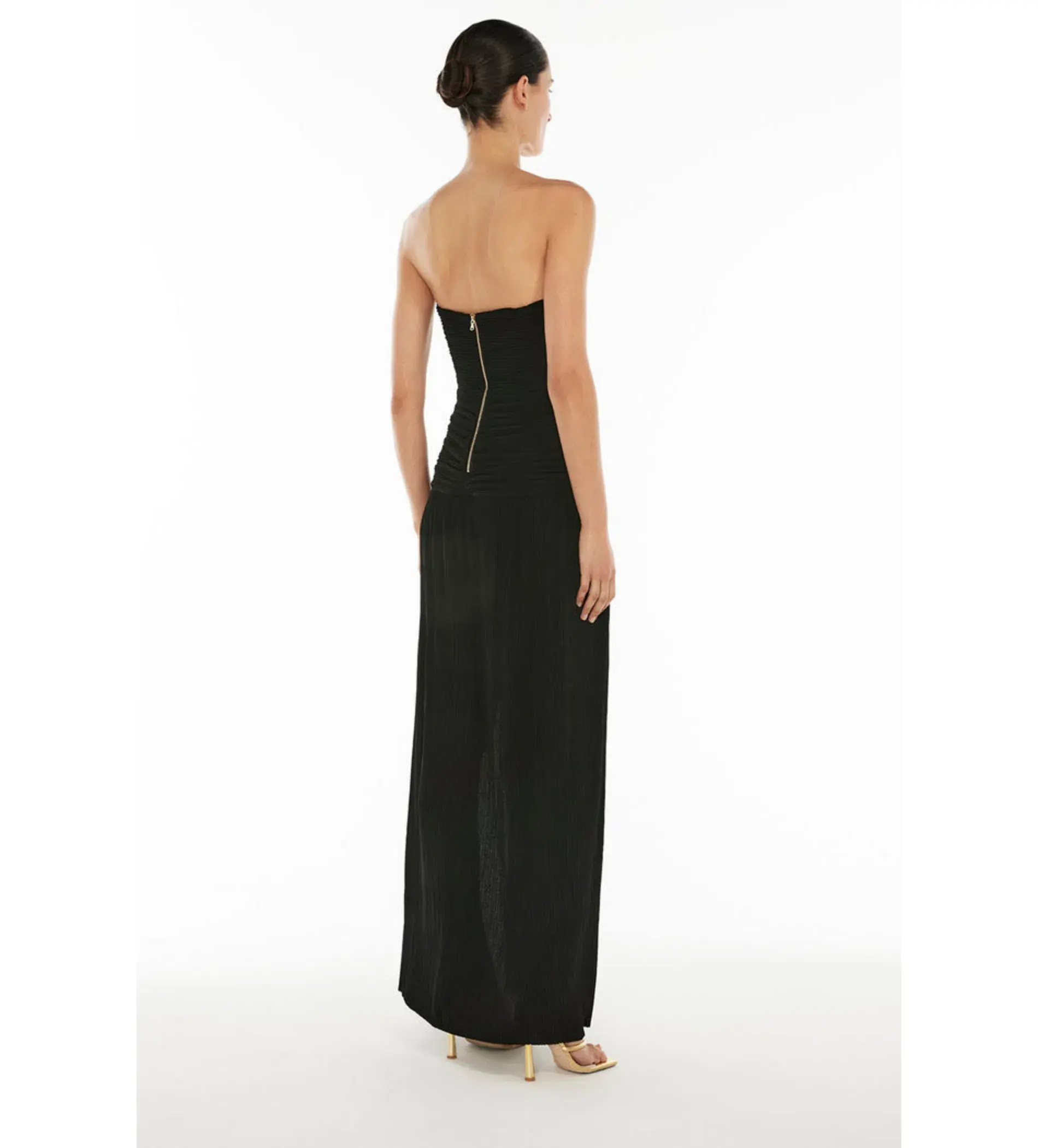 Manning Cartell Double Time Pleat Strapless Black Size 8 - Image 2