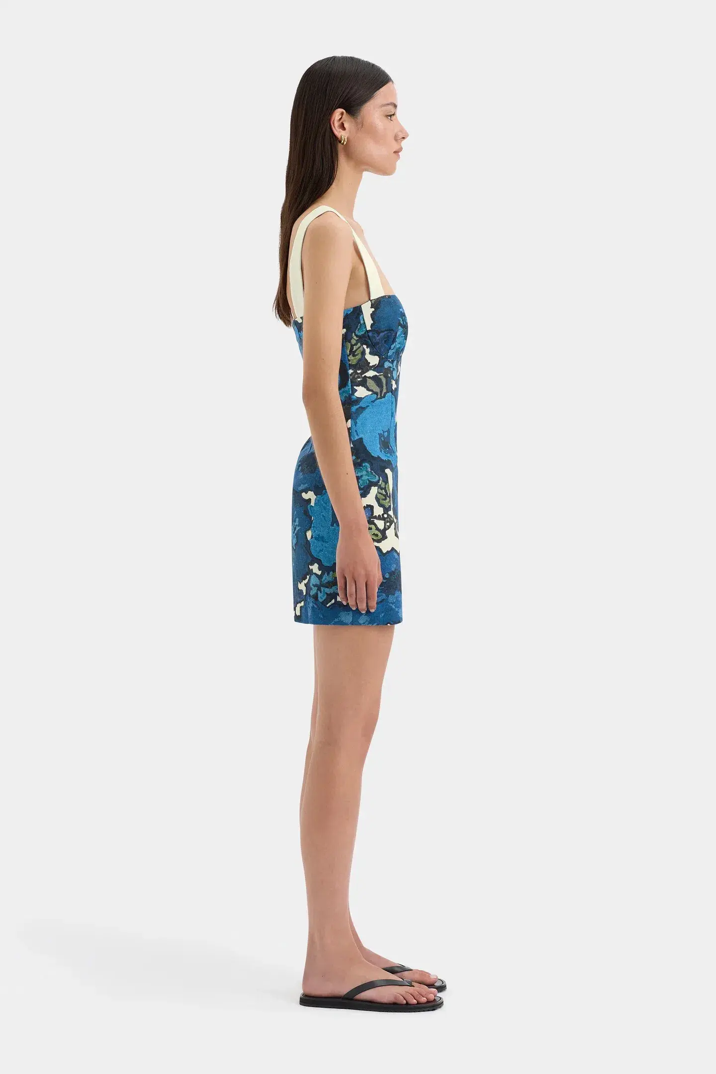 Sir the Label Camellia Mini Dress Blue Floral Size 4 / AU 14 - Image 2