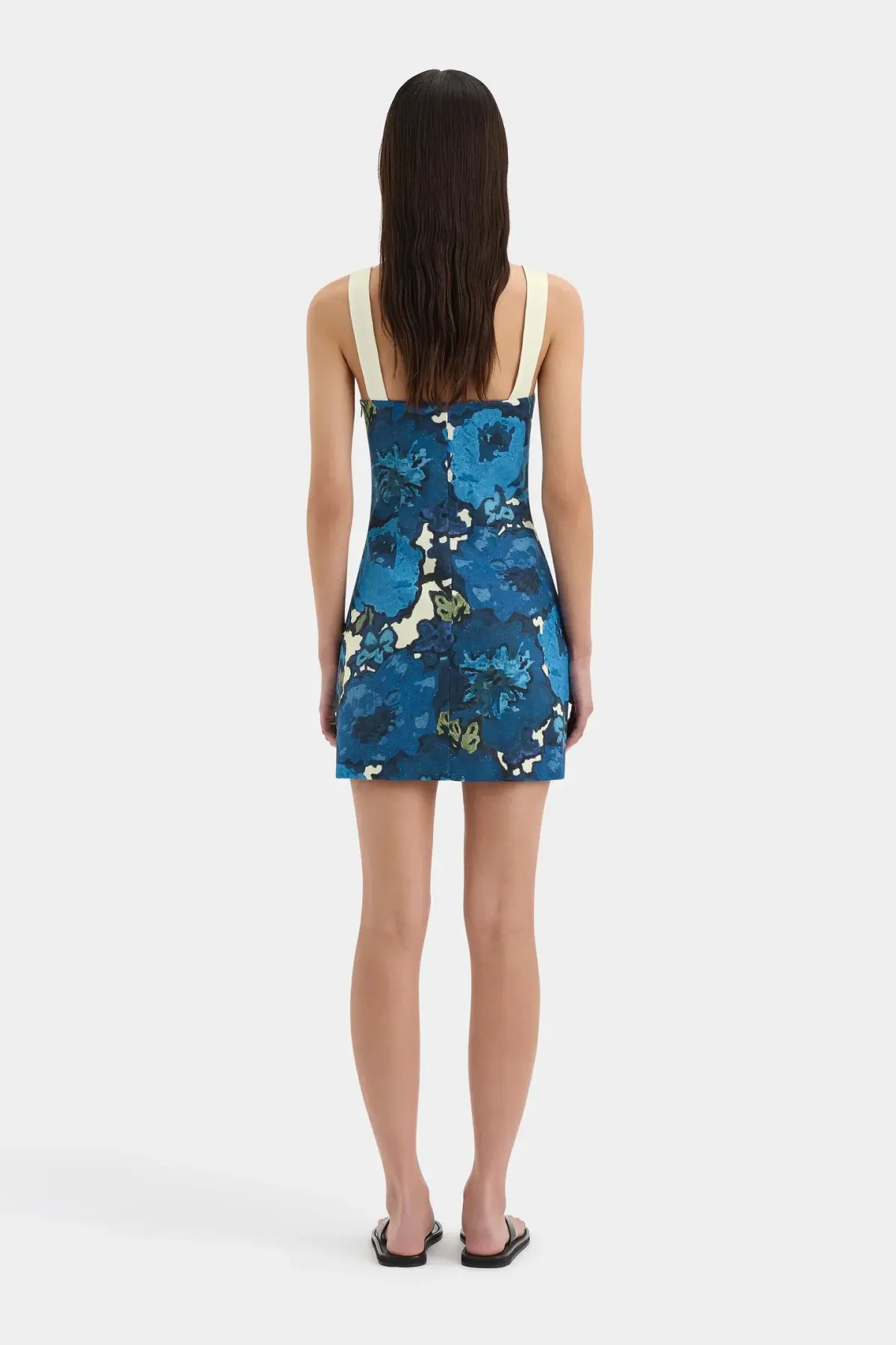 Sir the Label Camellia Mini Dress Blue Floral Size 4 / AU 14 - Image 3