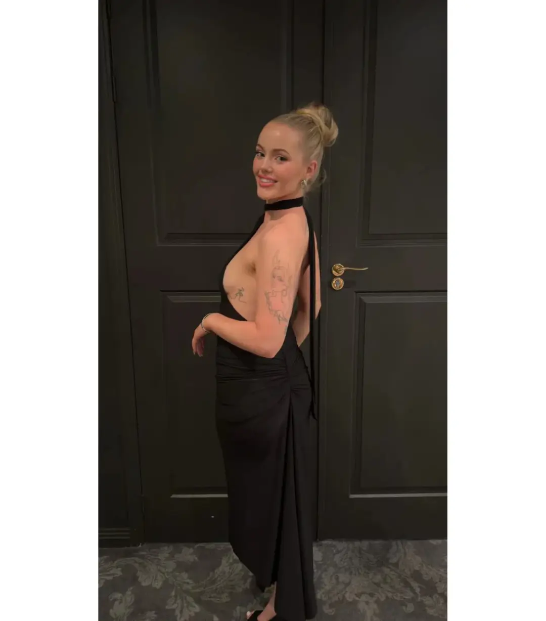 Melani The Label Constantina Dress in Black Size S / AU 8   for rent on The Volte - main image