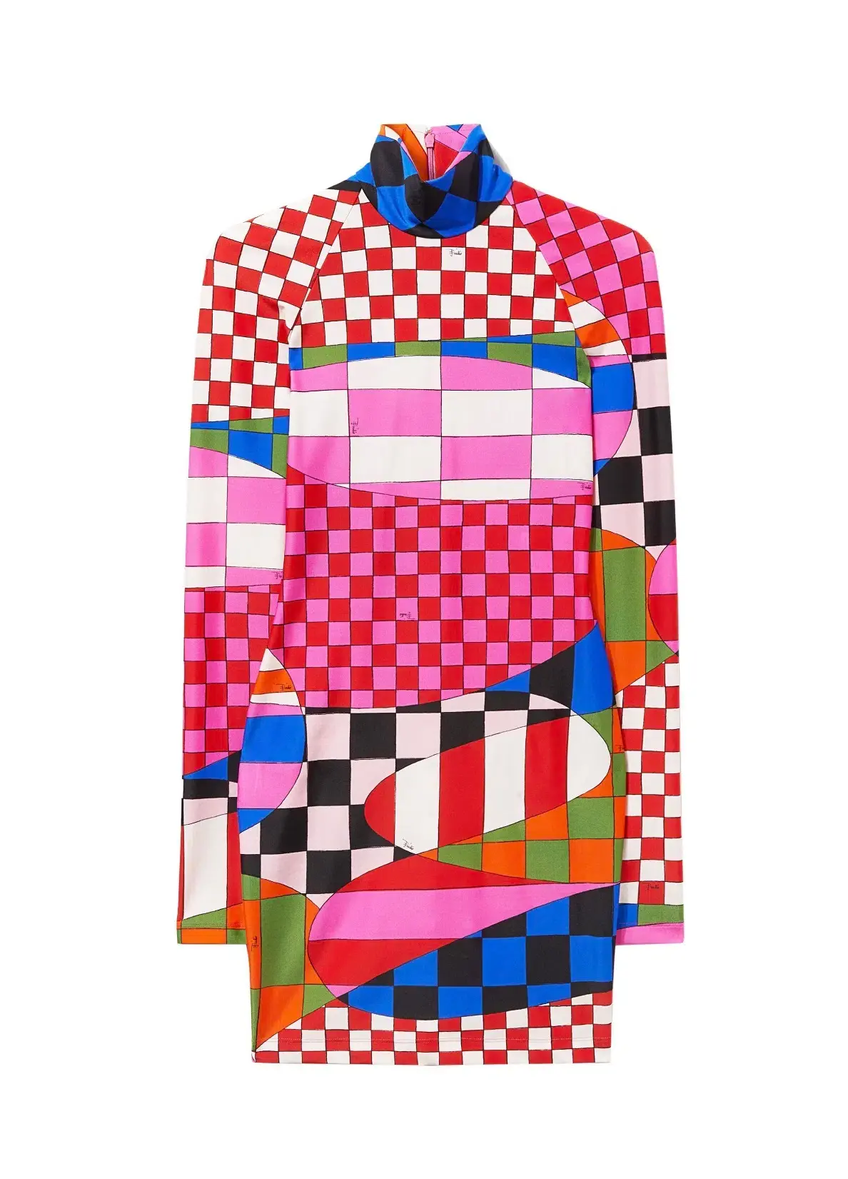 Emilio Pucci Giardino Print Mini Dress Multi Size 10 - Image 4
