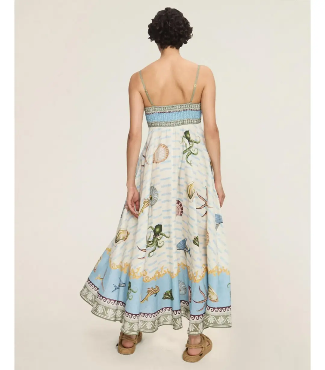 Alemais Bath House Sundress Print Size AU 12 for rent on The Volte - main image