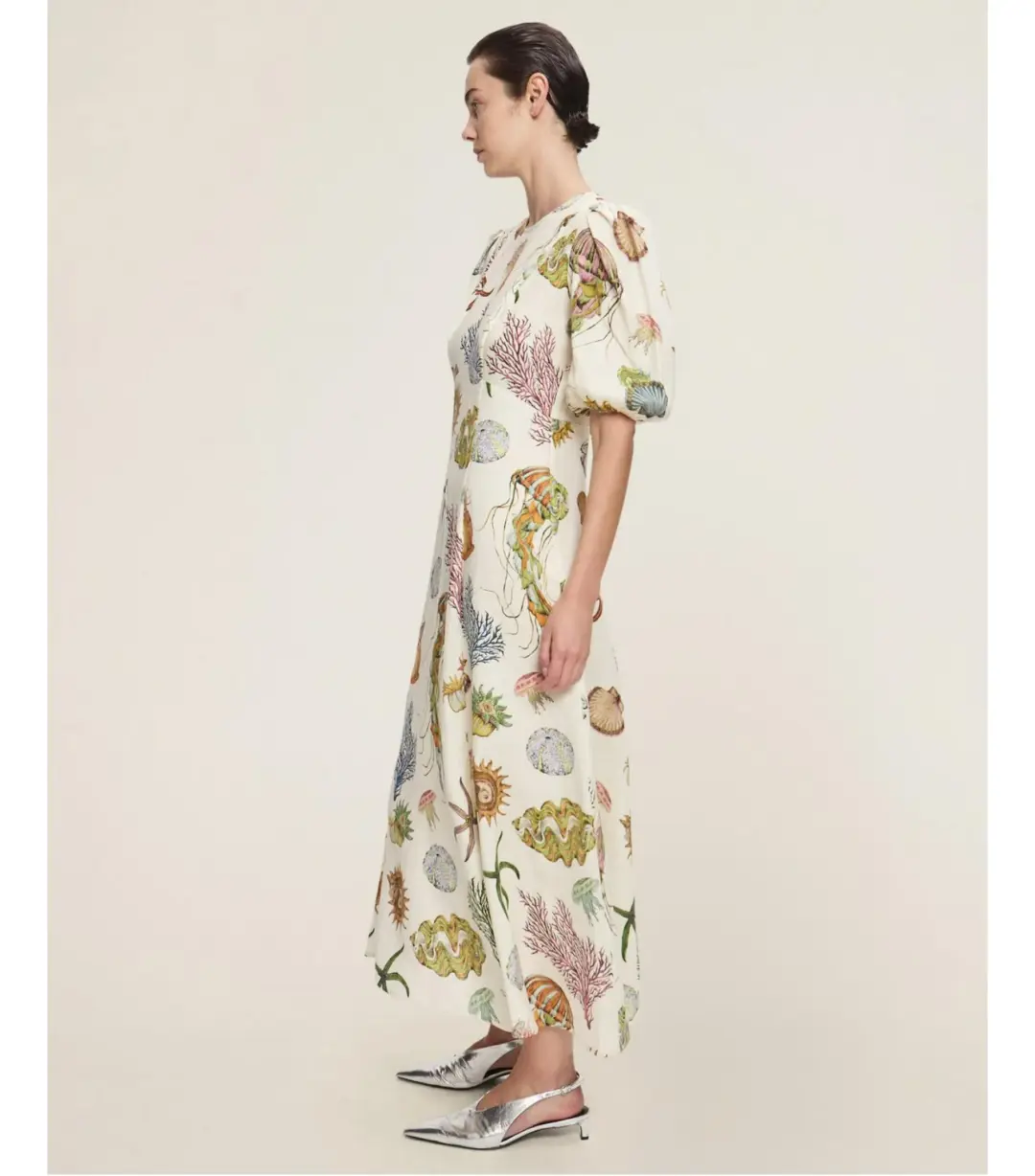 Alemais Sea Midi Dress Print Size AU 12 for rent on The Volte - main image