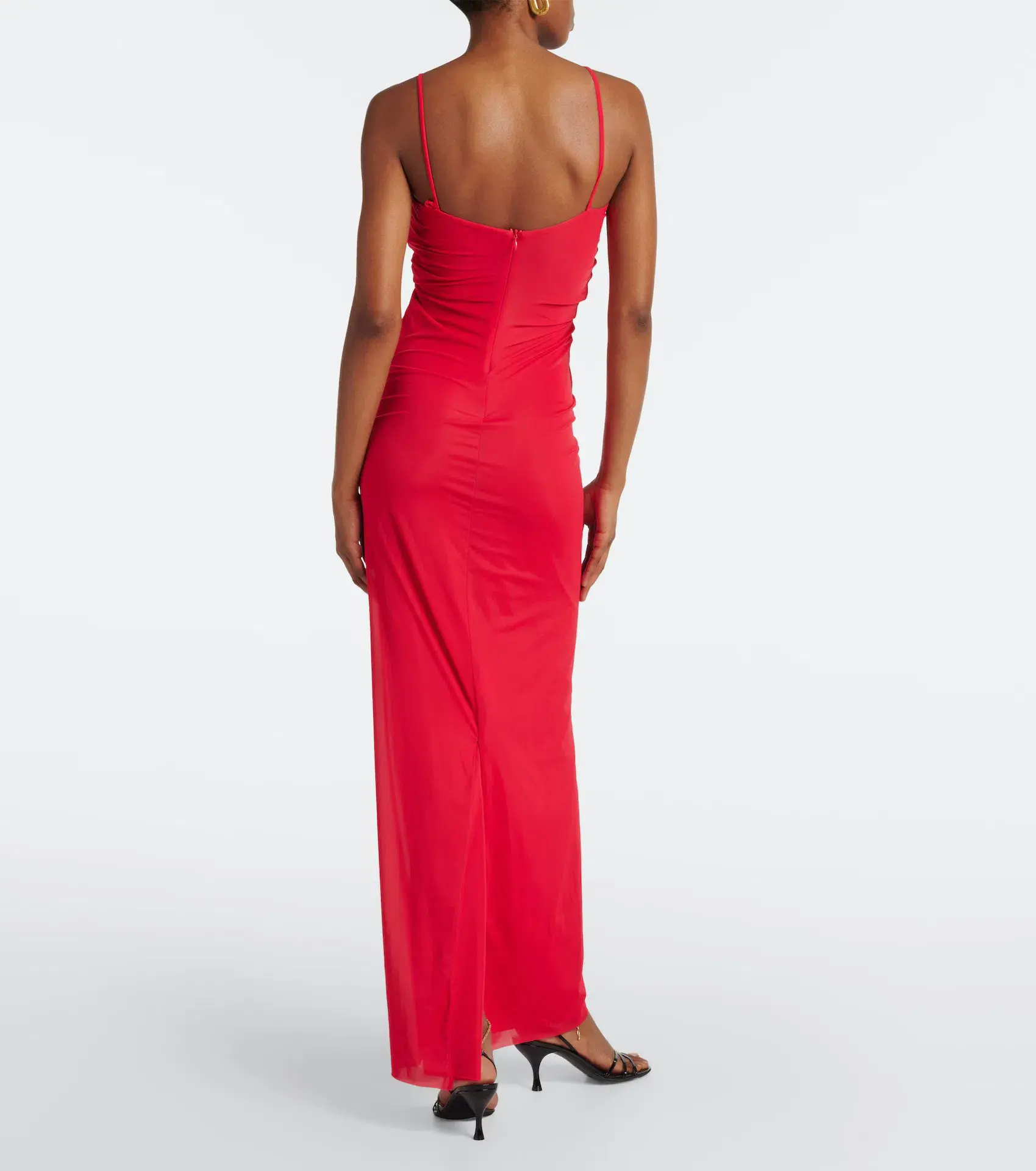 Christopher Esber Molded Venus Maxi Dress Cherry Red Size 8 AU - Image 3