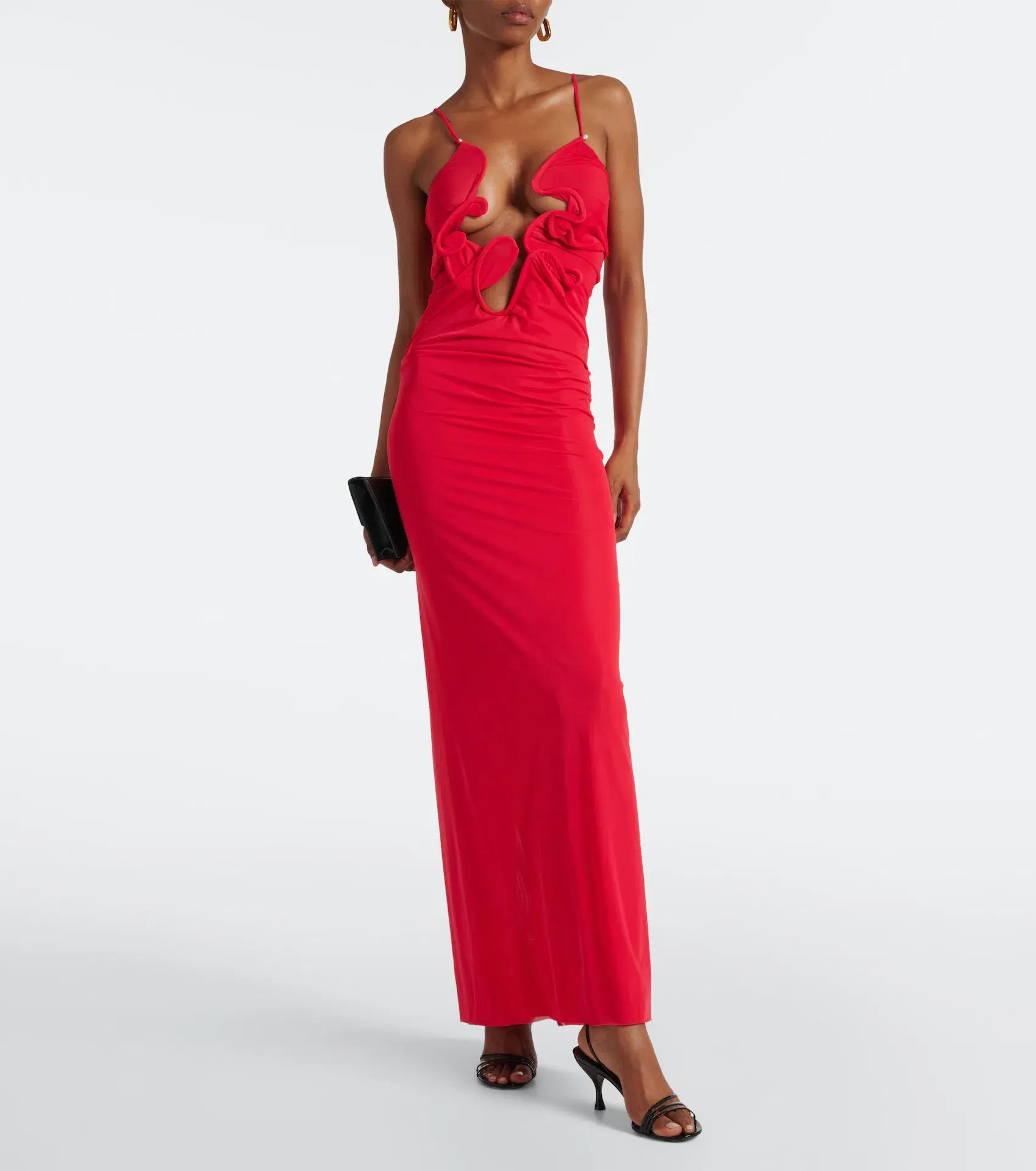 Christopher Esber Molded Venus Maxi Dress Cherry Red Size 8 AU - Image 1